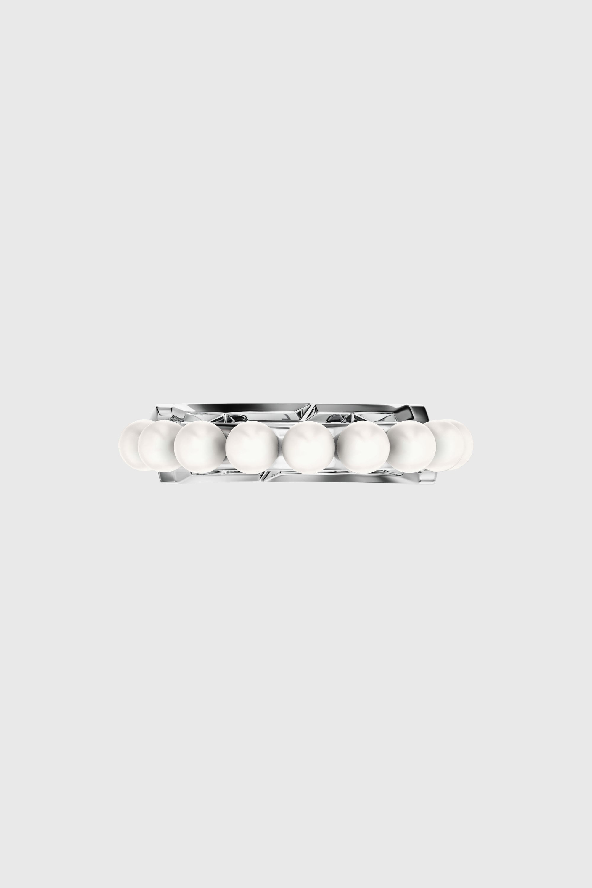 Diesel - DL1370040 STERLING SILVER JEWEL, Unisex's Sterling silver and pearl band ring in Silver - 3