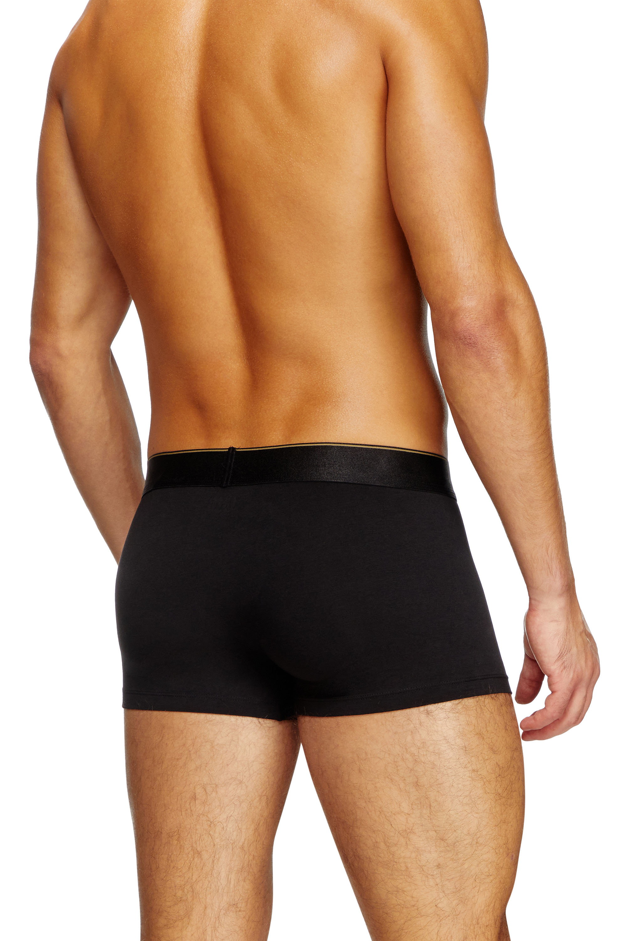 Diesel - DAMIEN-GFT-3PACK, Man's Three-pack metallic boxer briefs in Black/Gold - 3