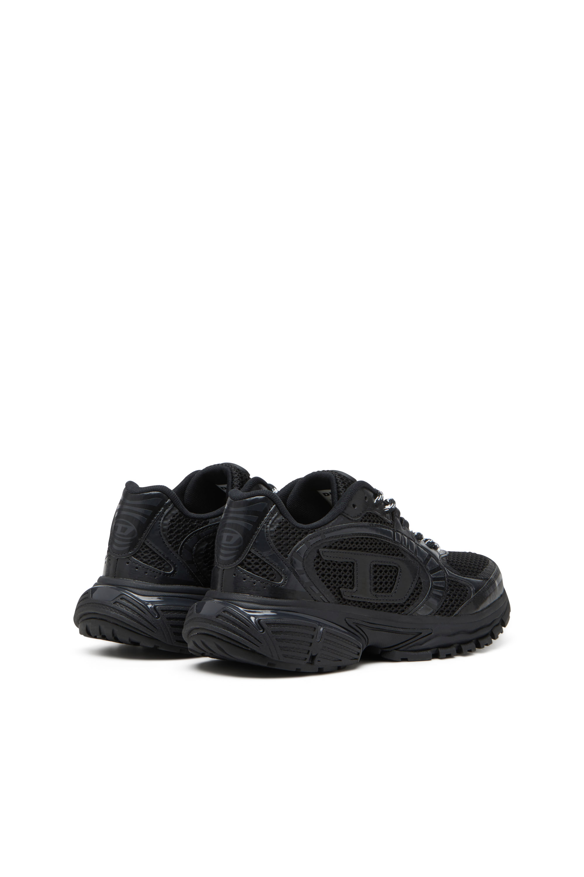 S-PRO-V-DENSE LOW W, Black Diesel - S-PRO-V-DENSE LOW W, Woman's S-Pro-V-Dense-Monochrome mesh sneakers with Oval D logo in Black - 3
