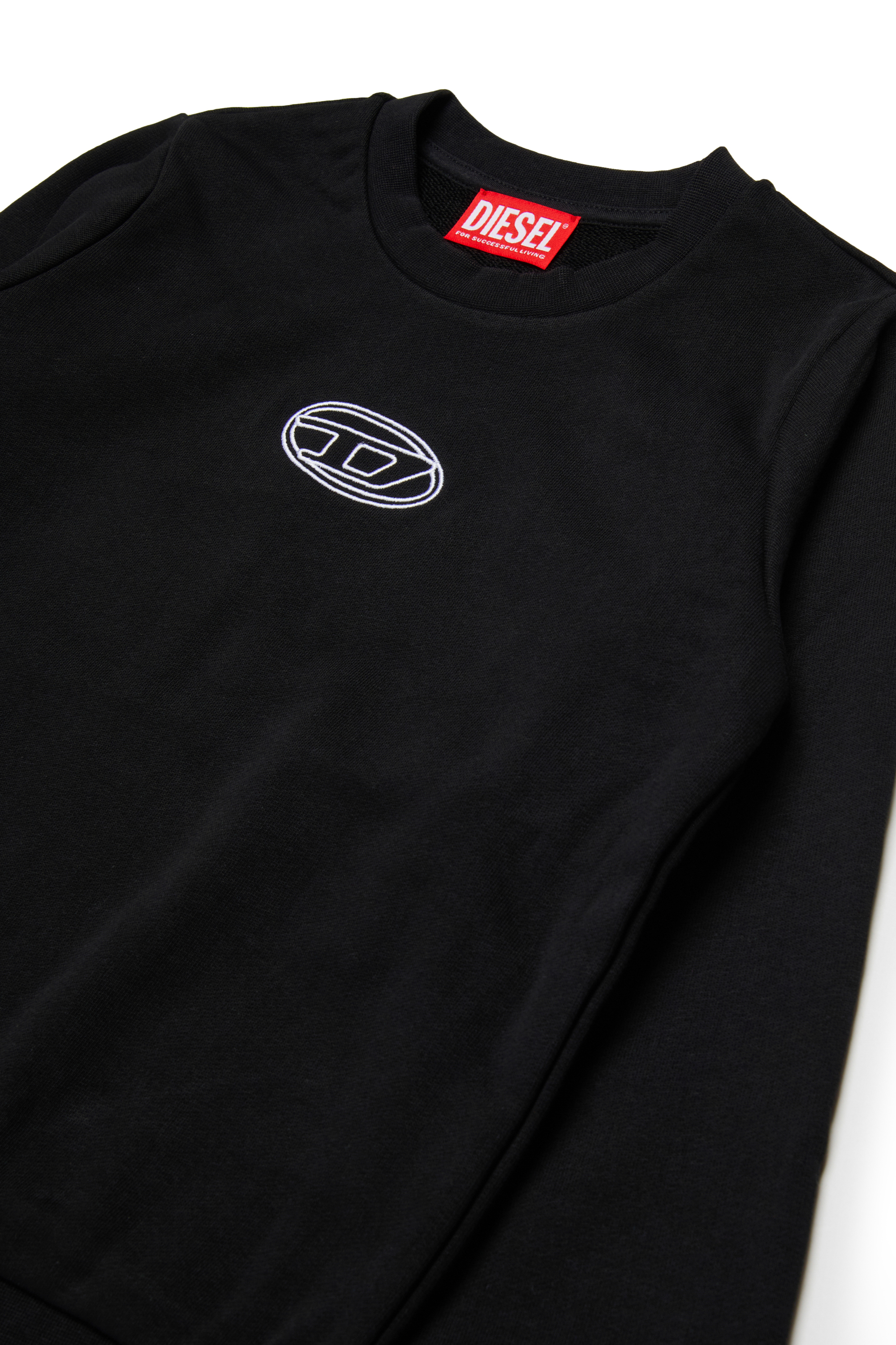 Diesel - SVALSY, Woman's Cotton sweatshirt with print in Black - 3