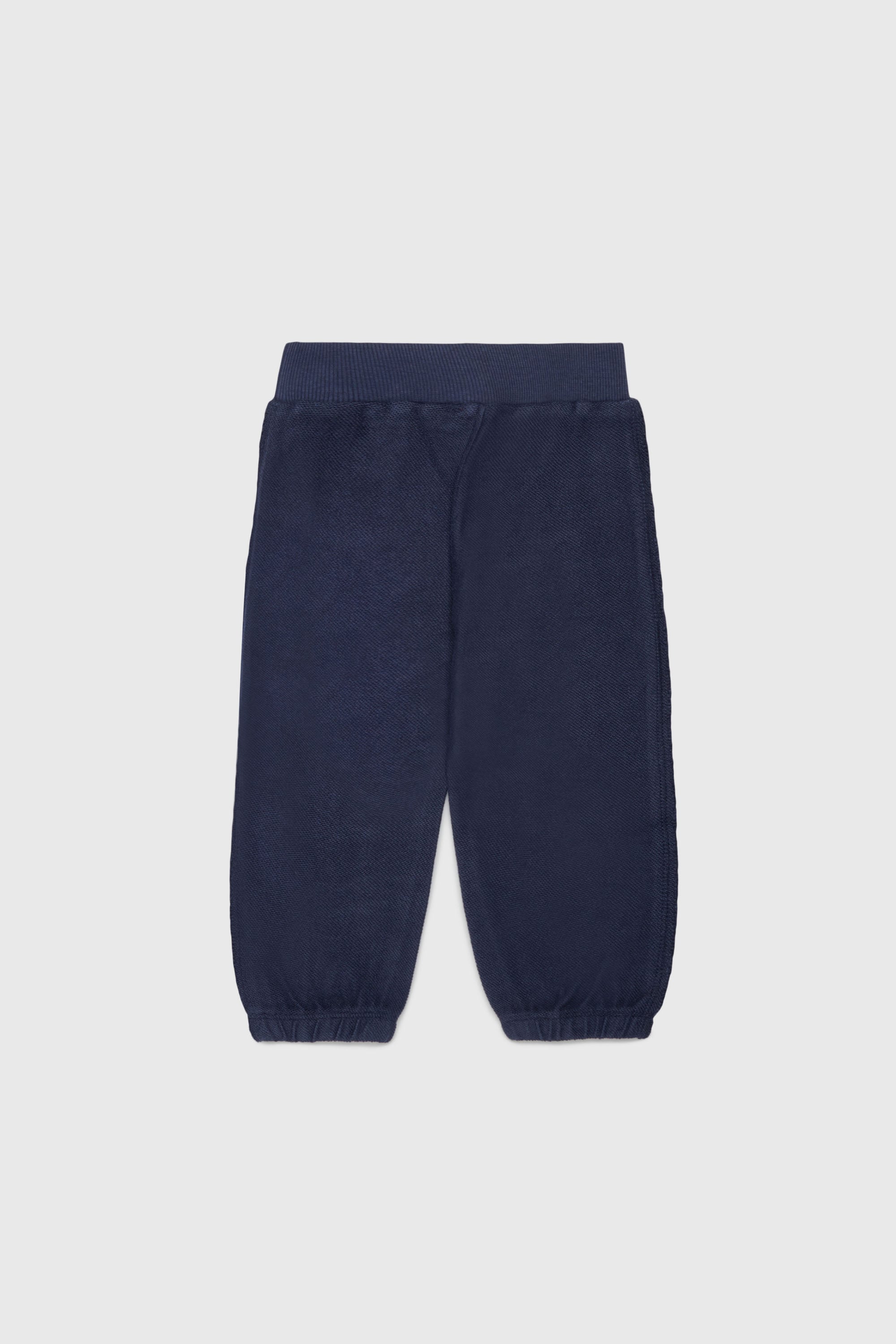 Diesel - PEANSB, Man's Sweatpants with frayed-effect logo in Dark Blue - 2