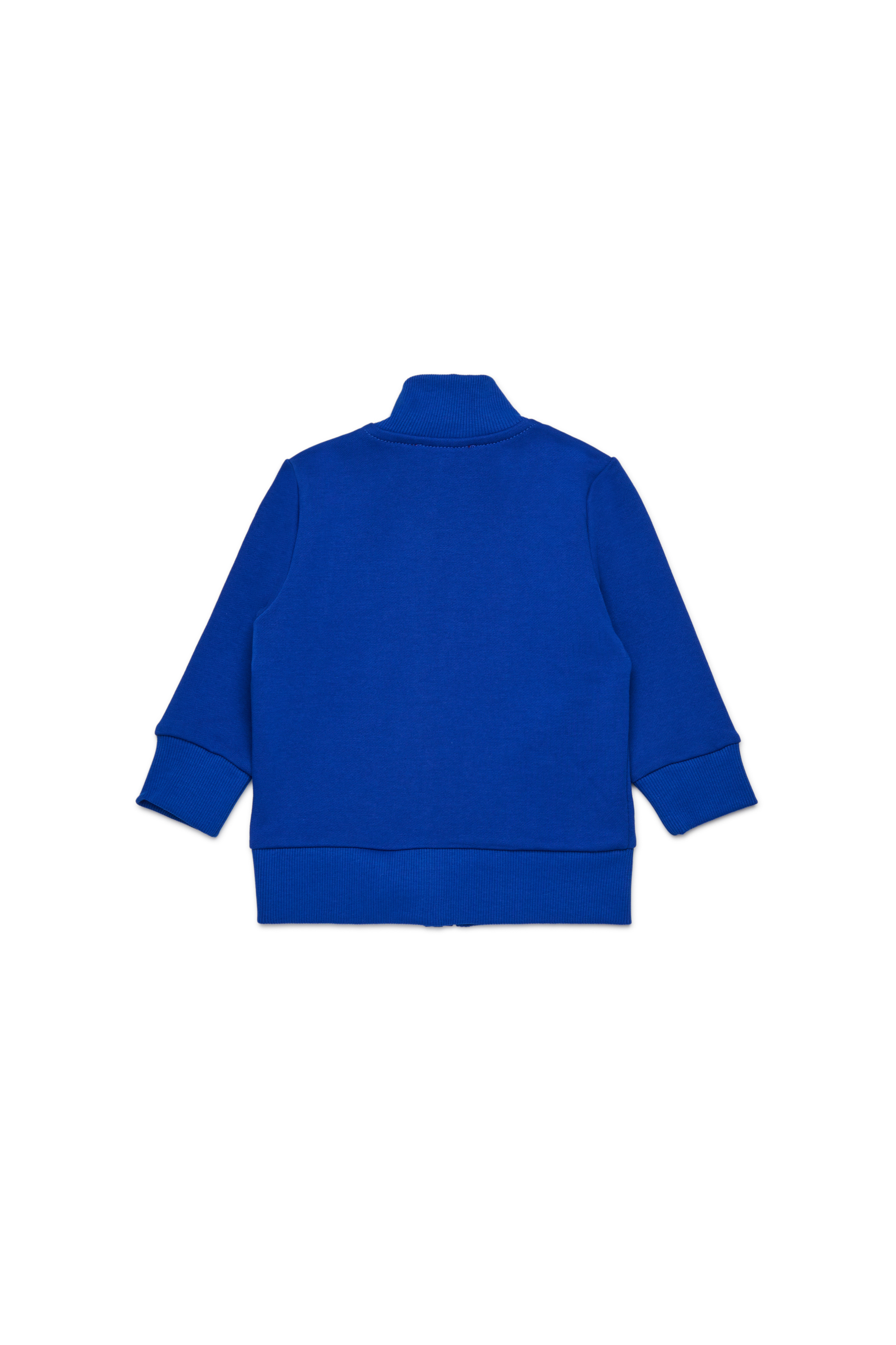 Diesel - SPINVIB, Man's Cotton zip-up sweatshirt in Blue - 2