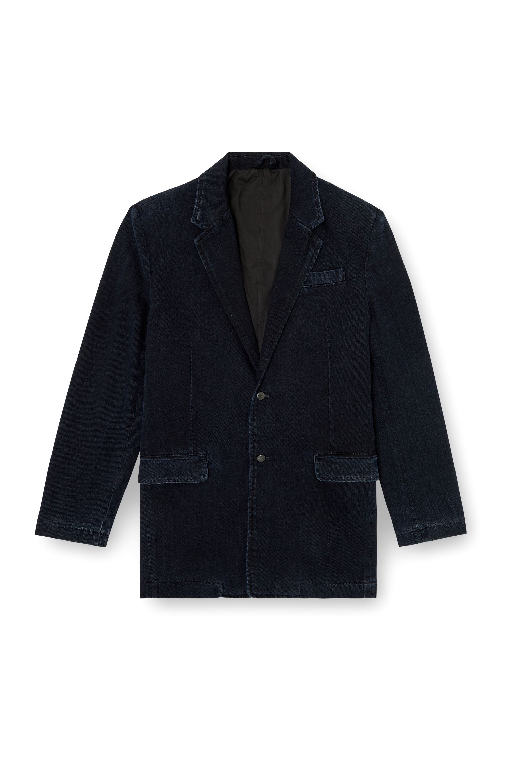 Diesel - D-REGER-D, Unisex's Blazer in lightly treated denim in Dark Blue - 4