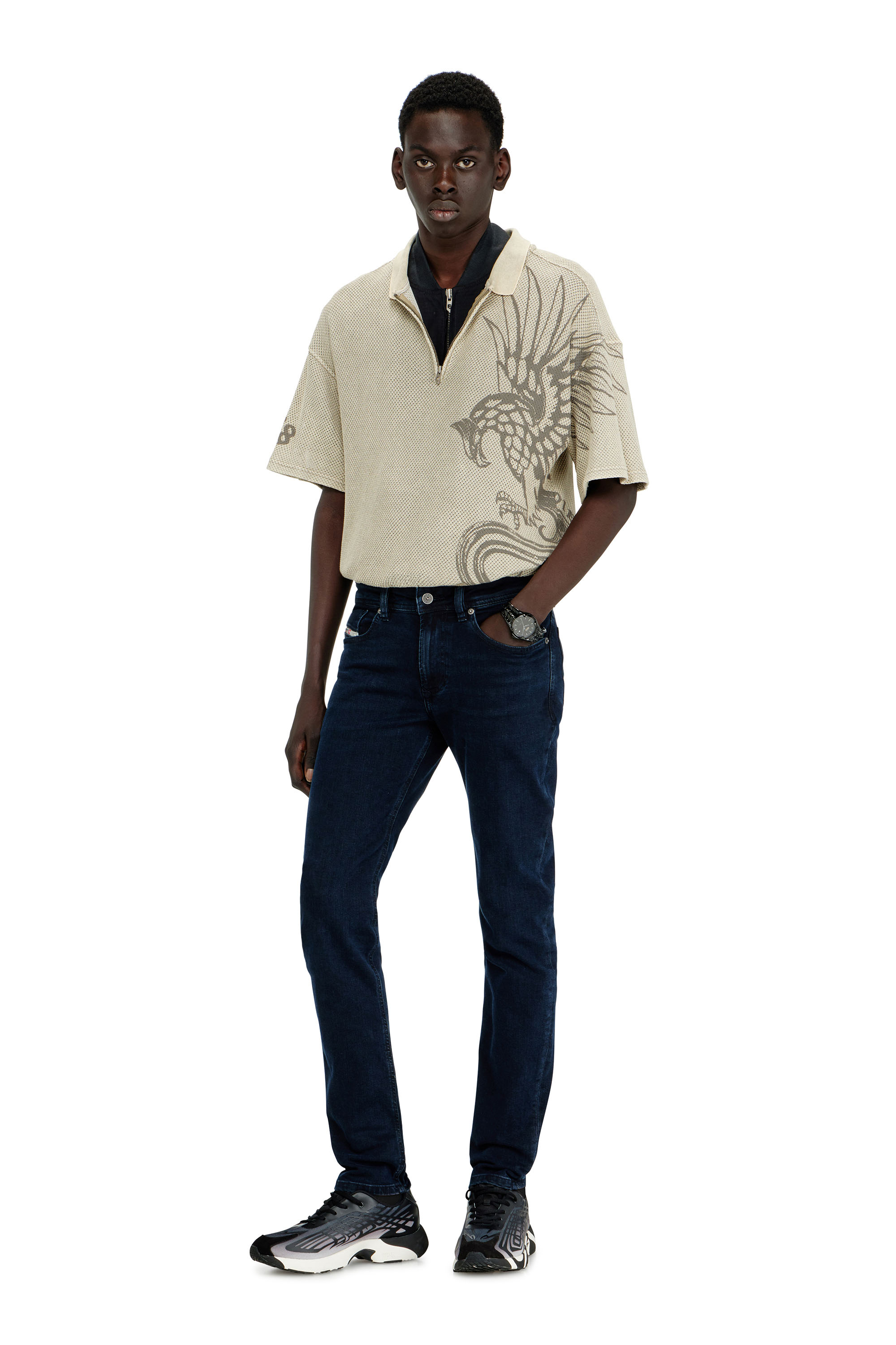 Diesel - Man's Skinny Jeans 1979 Sleenker 0KBBG, Dark Blue - 2