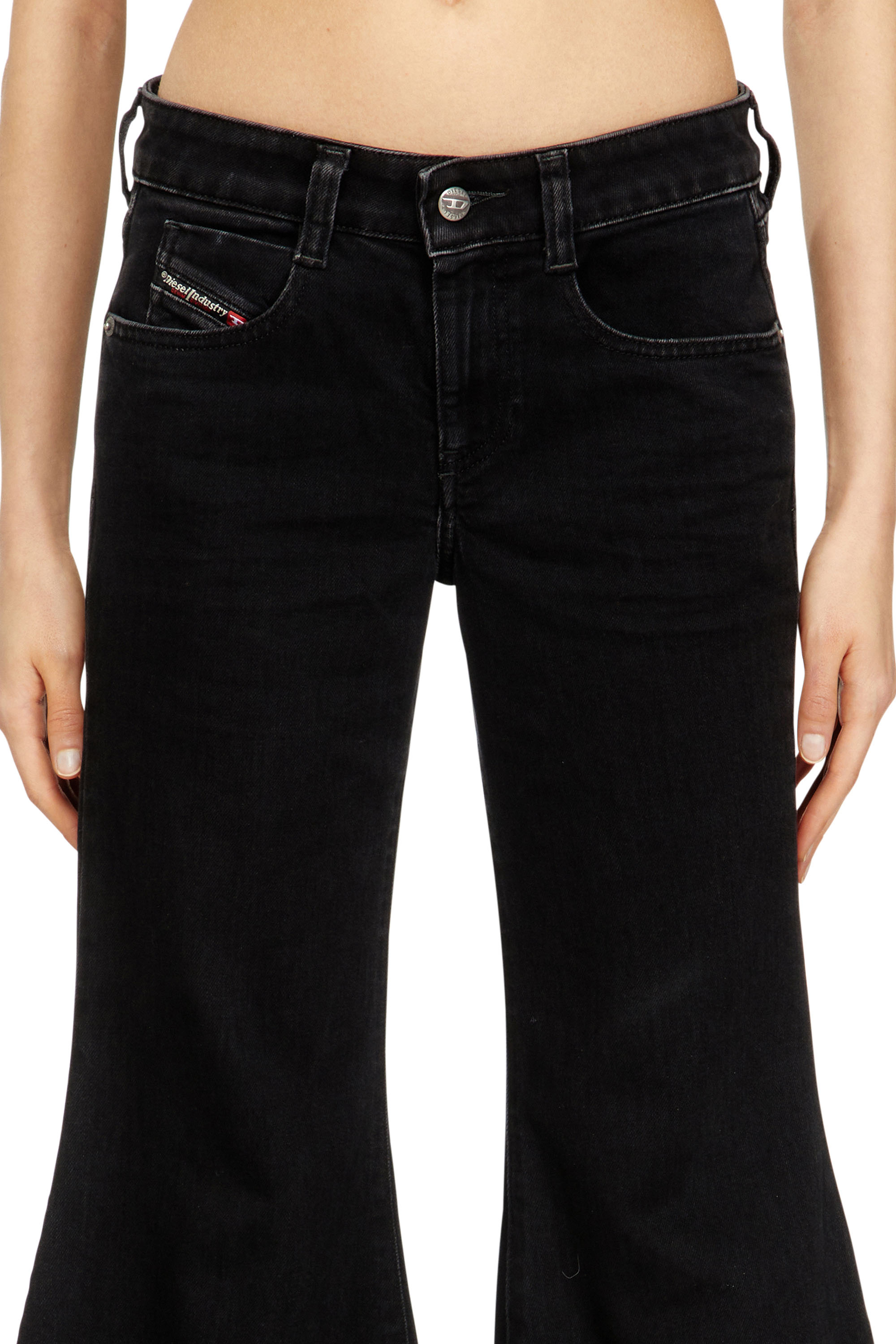 Diesel - Woman's Flare Jeans 1970 D-Bleess 09N89, Black/Dark grey - 5