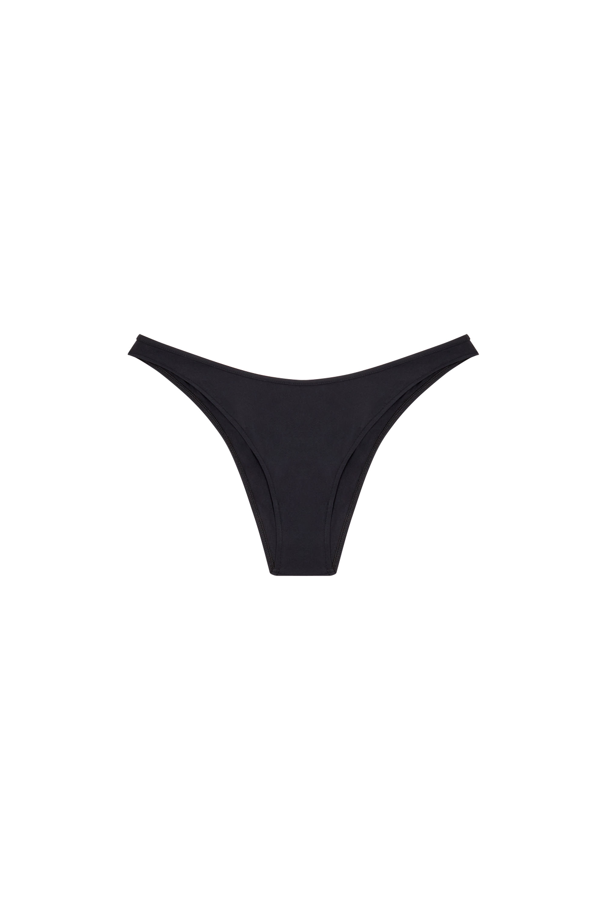 Diesel - UFPN-PUNCHY, Woman's V-front briefs with Oval D plaque in Black - 2