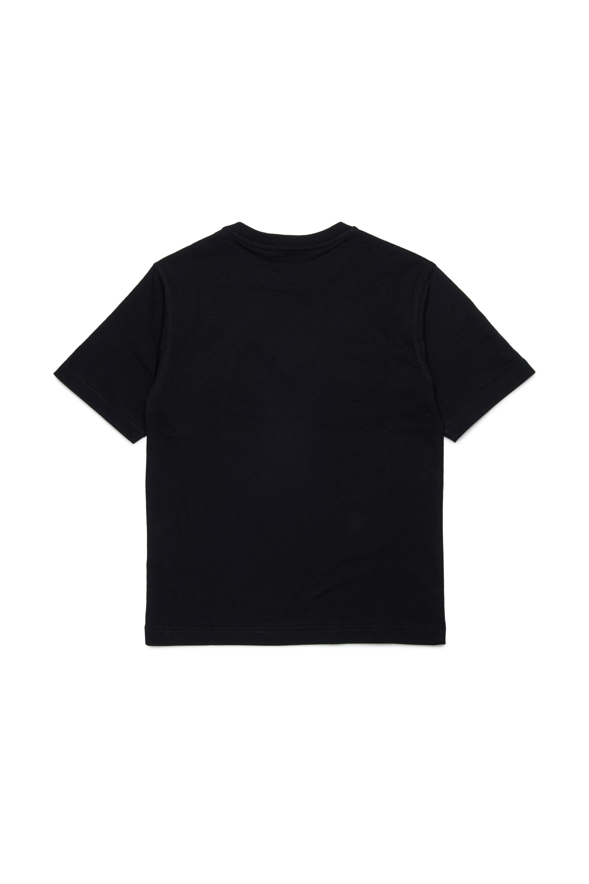 Diesel - TBOXT OVER, Man's T-shirt with superimposed logos in Black - 2