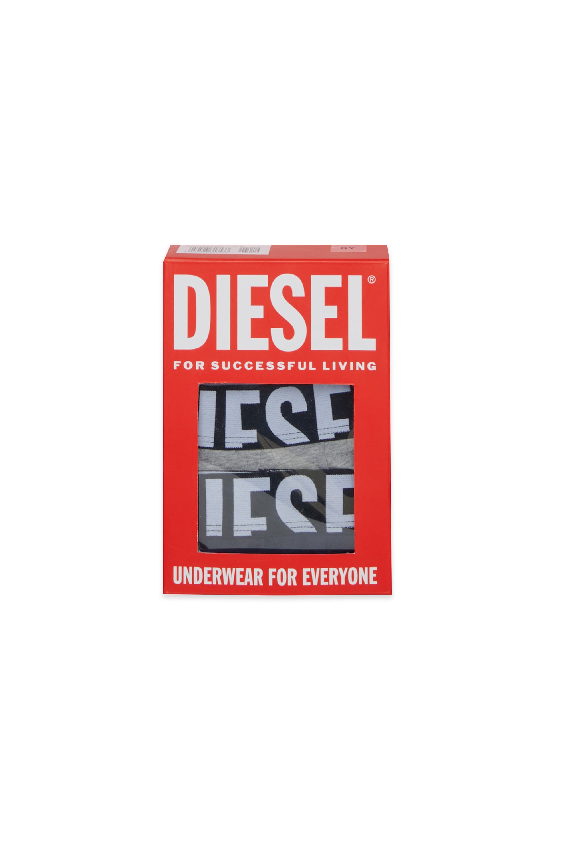Diesel - UM-UMILLOTRIPACK-DD, Man's 3-pack boxer briefs in stretch cotton in Grey/Black - 3