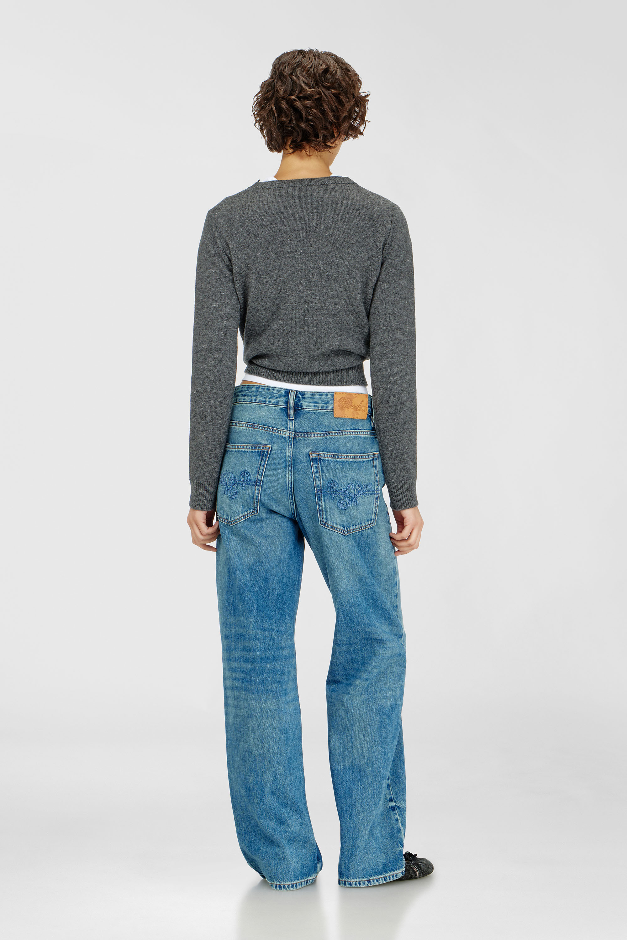 Diesel - Woman's Relaxed Jeans 1990 D-Waigee 0TJDI, Medium blue - 3