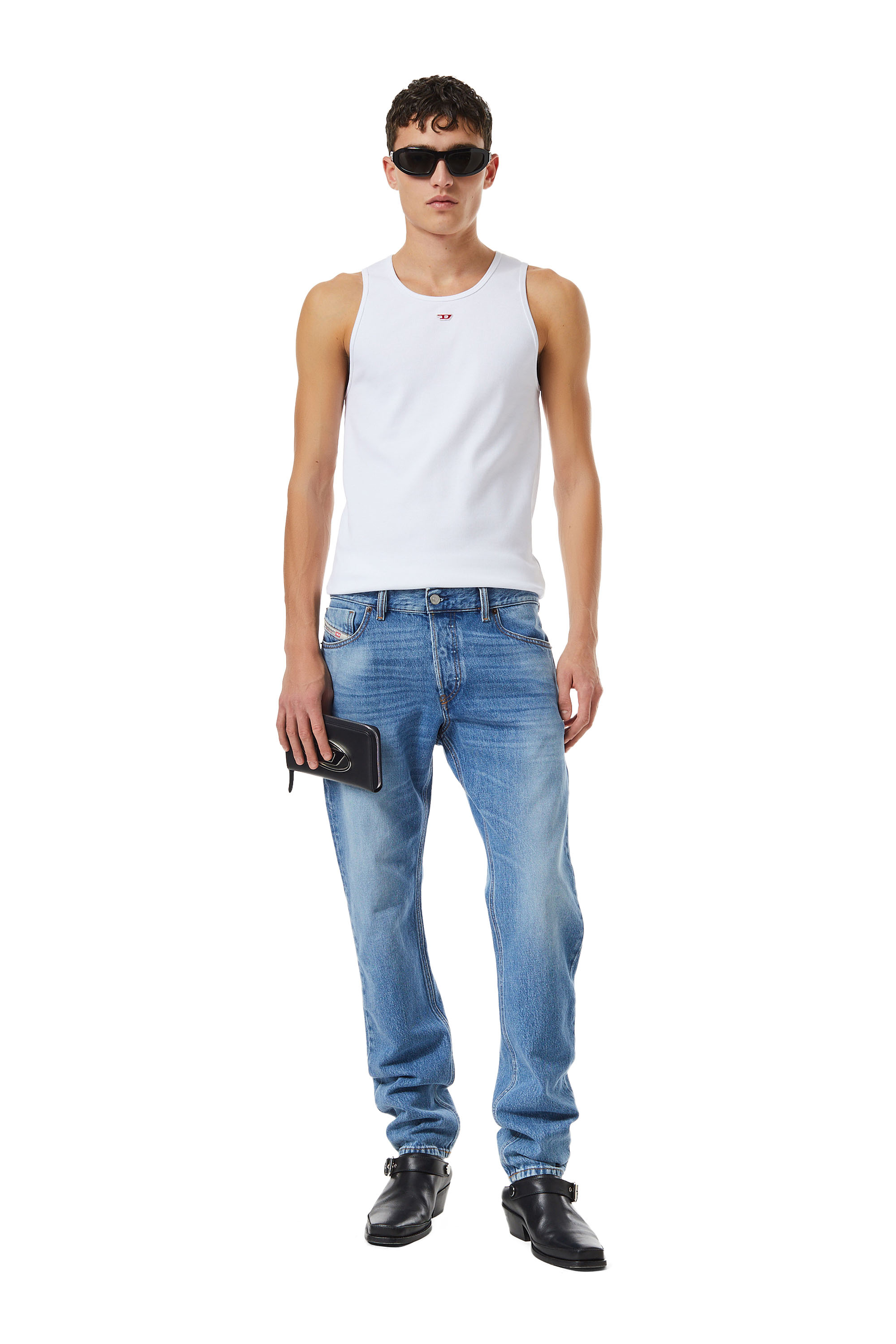 Diesel - 1995 D-Sark 09C15 Straight Jeans, Light Blue - Image 5