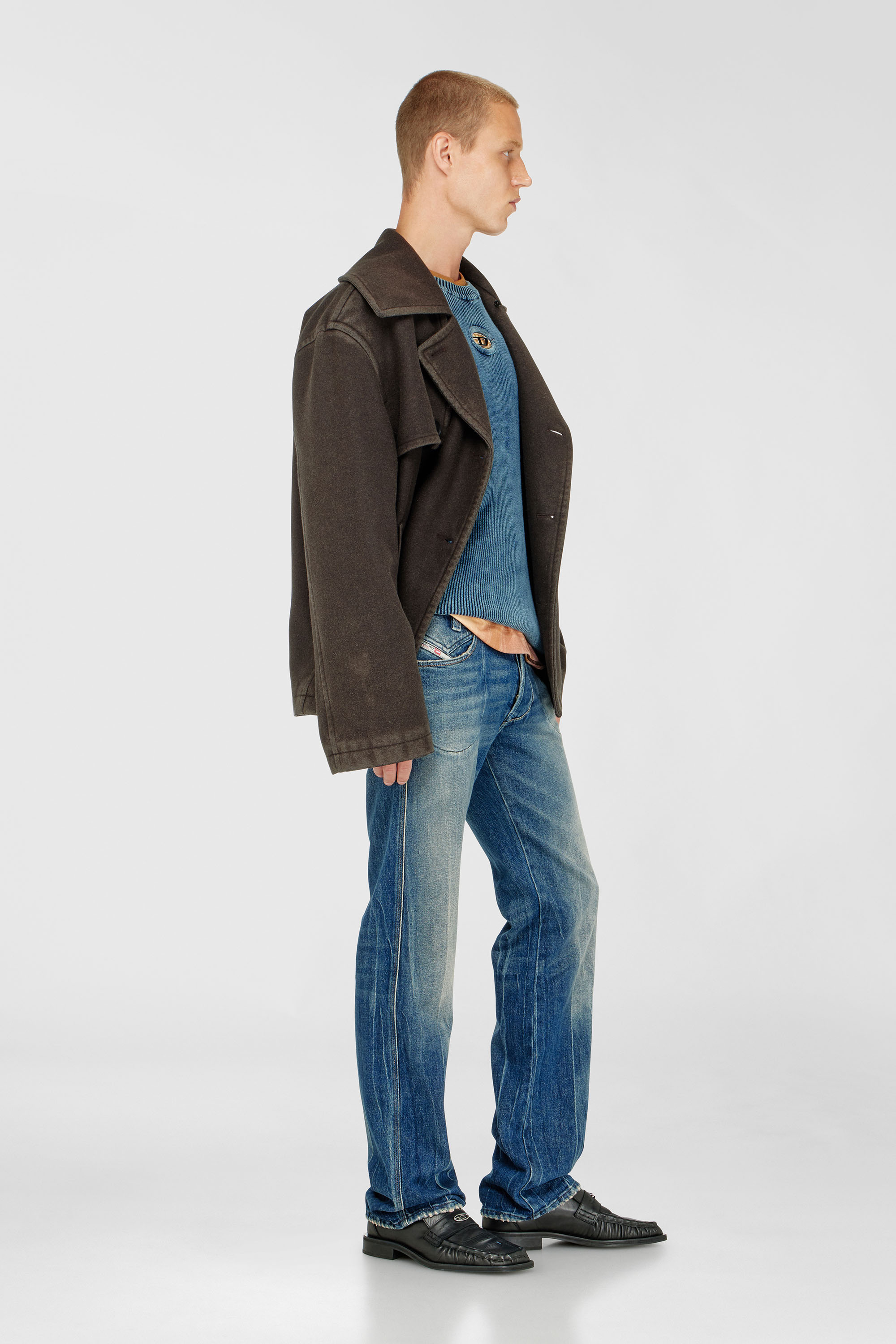 Diesel - Man's Regular Jeans 1985 Larkee 09Q27, Medium blue - 2
