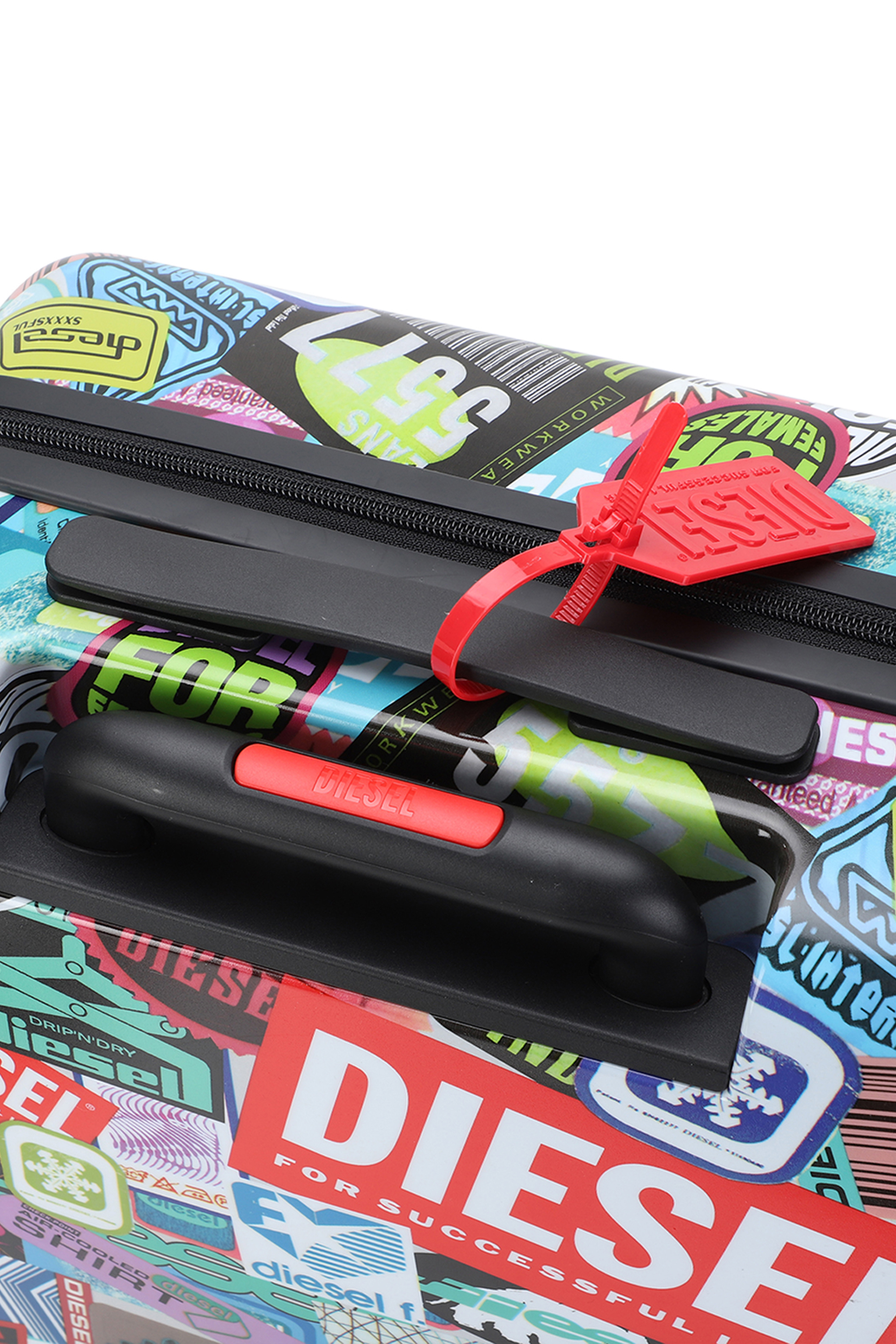 Diesel - DIESEL PC PRINTED TROLLEY-STICKERS- DSL0, Unisex's Sticker style suitcase size S in Multicolor - 2