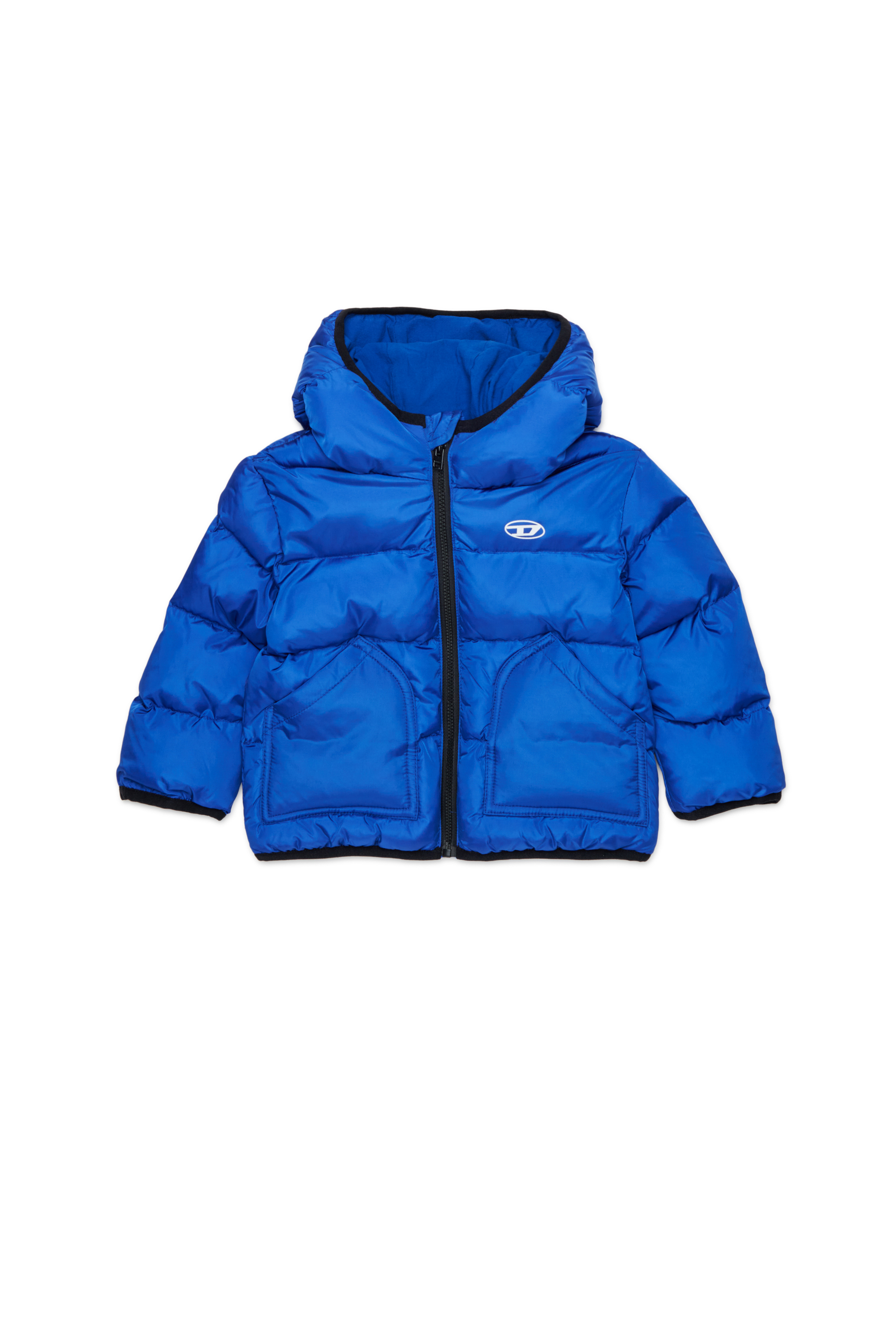 Diesel - JSIPB, Unisex's Puffer jacket with Oval D logo in Blue - 1
