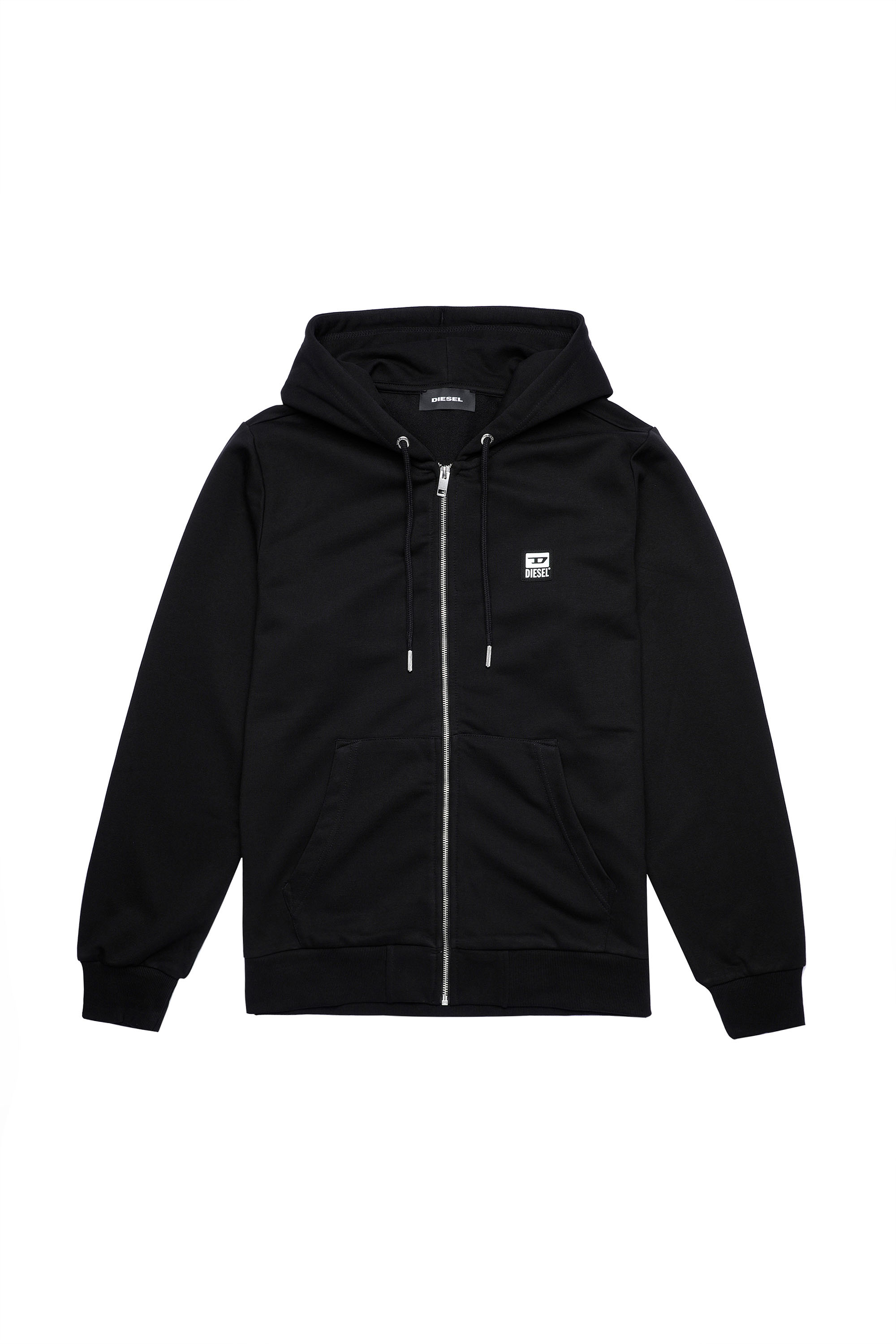 S-GIRK-HOOD-ZIP-K1, Black - Sweaters