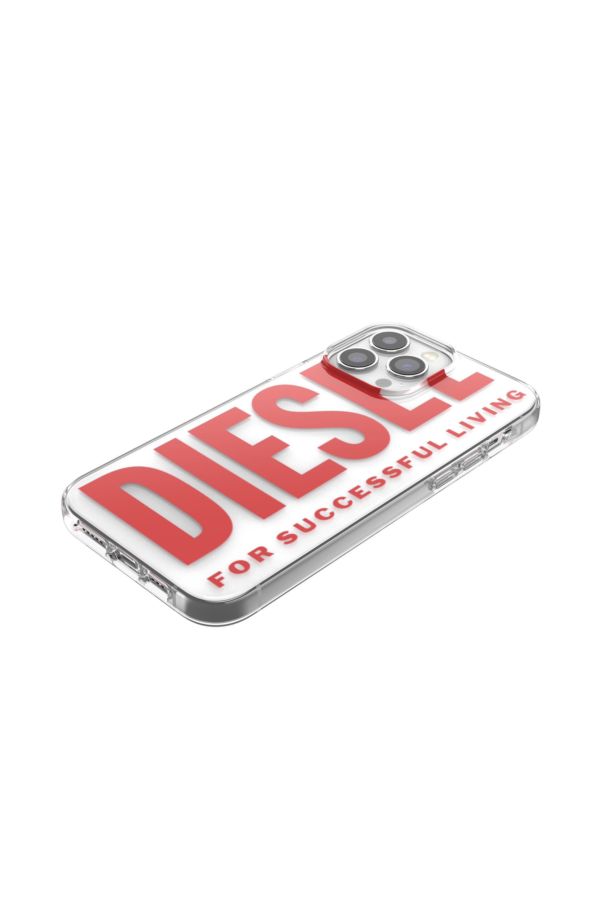 Diesel - 48300 STANDARDASE, Unisex's Clear Case Graphic for iPhone 13 Pro Max in Red - 4