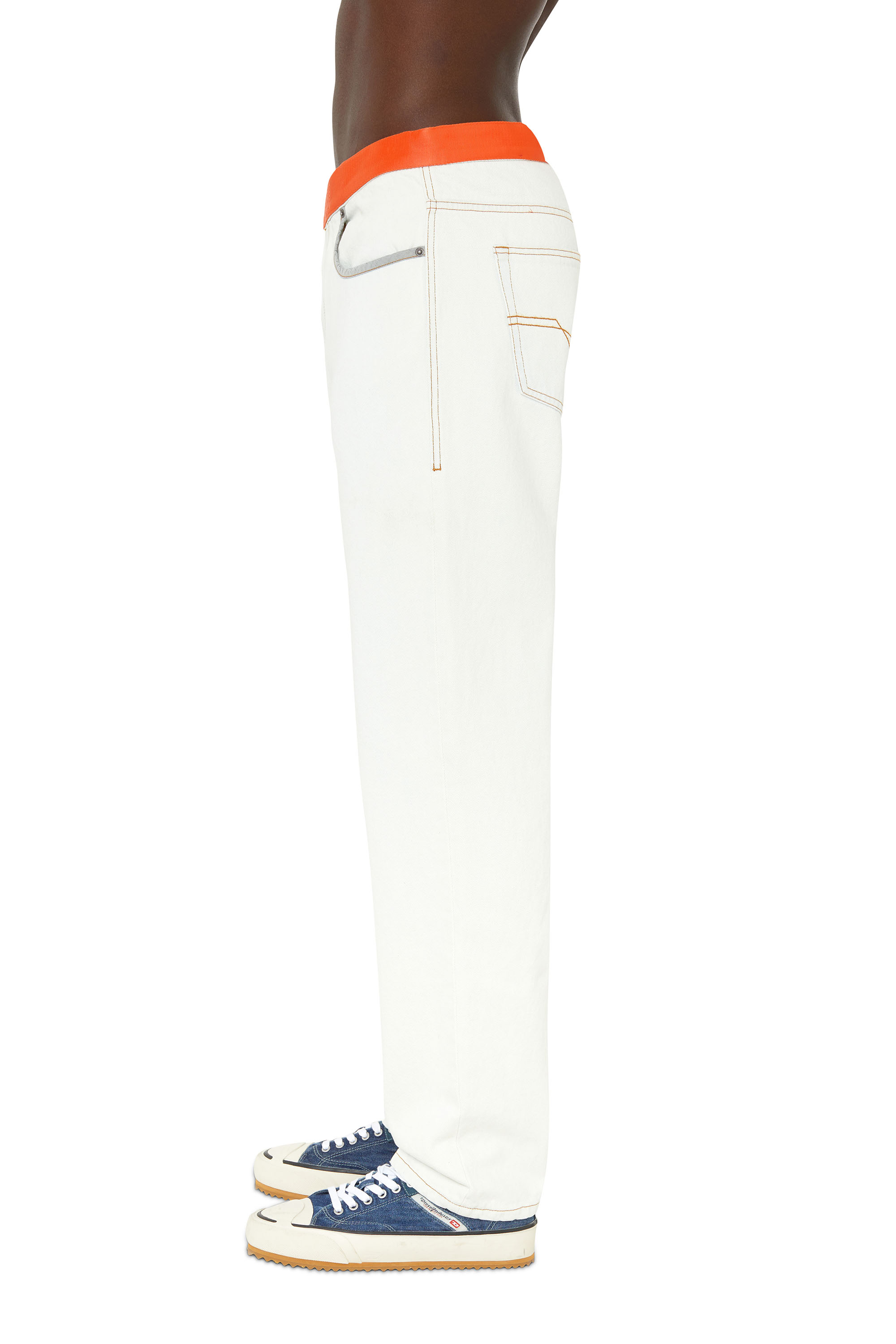 Diesel - 2020 D-Viker 0EIAU Straight Jeans, Light Grey - Image 4