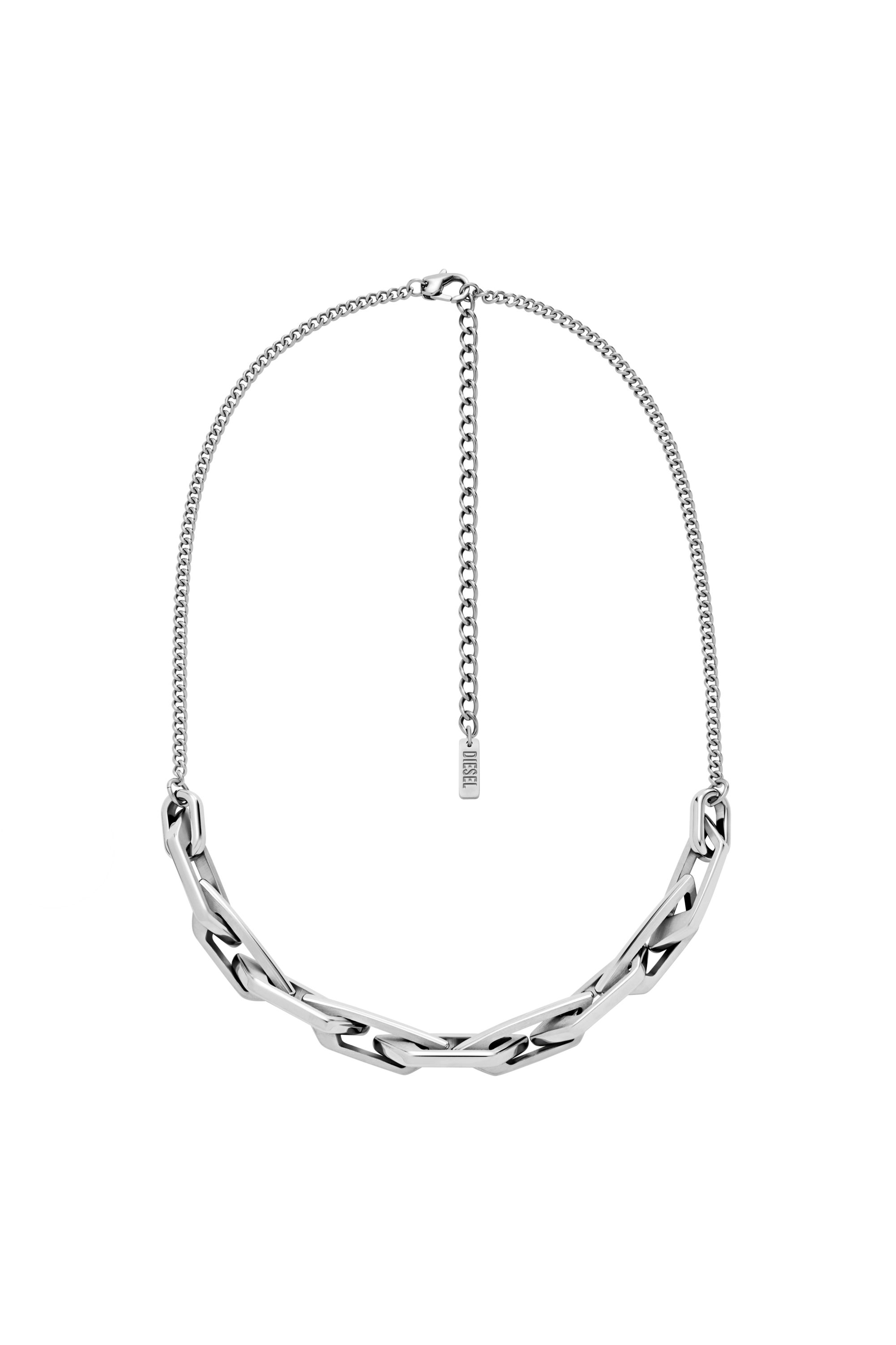 Diesel - DX1578040 JEWEL, Unisex's Stainless Steel Chain Necklace in Silver - 1