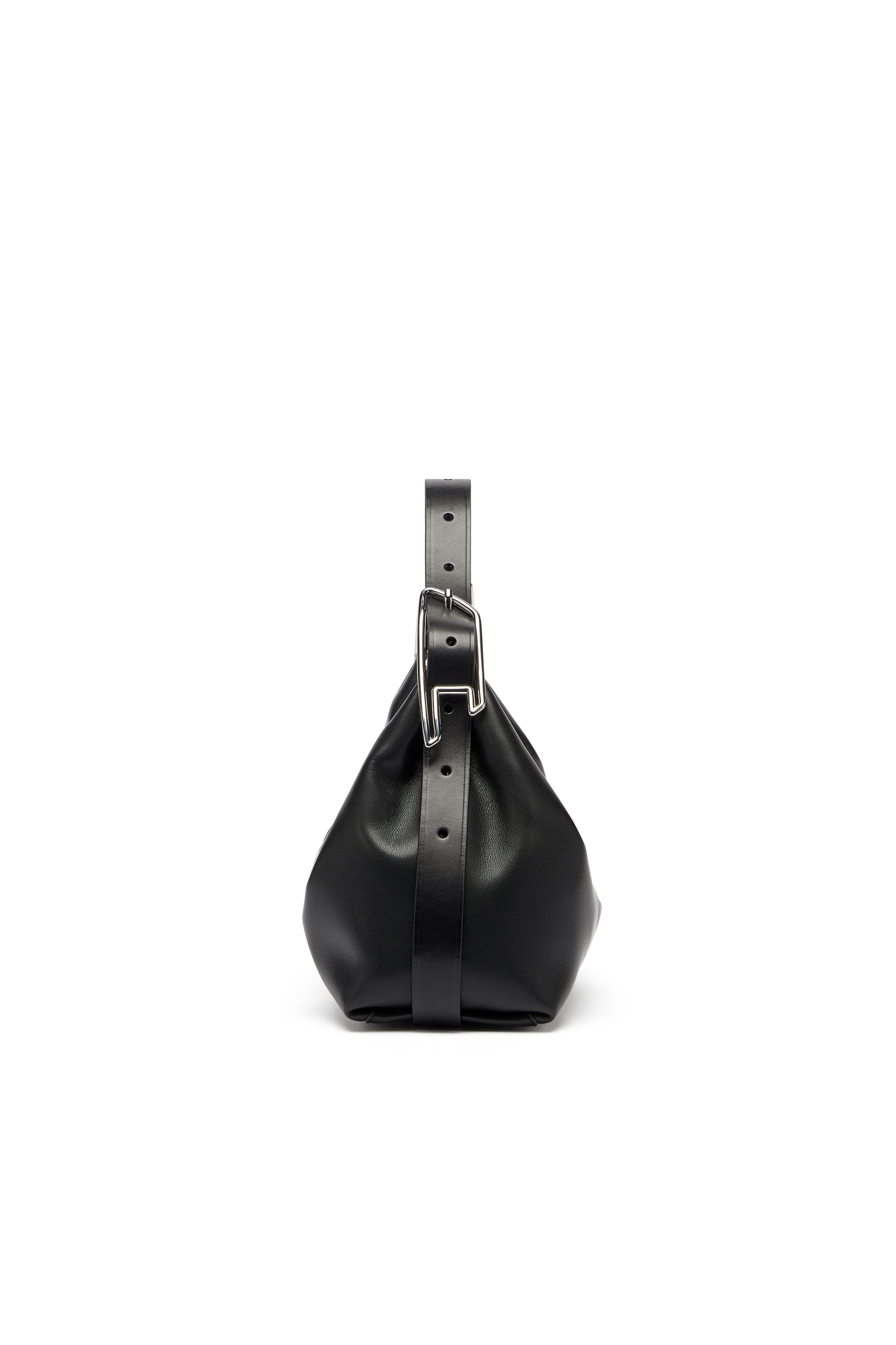Diesel - D-LINE SHOULDER, Woman's D-Line-Leather shoulder bag in Black - 5