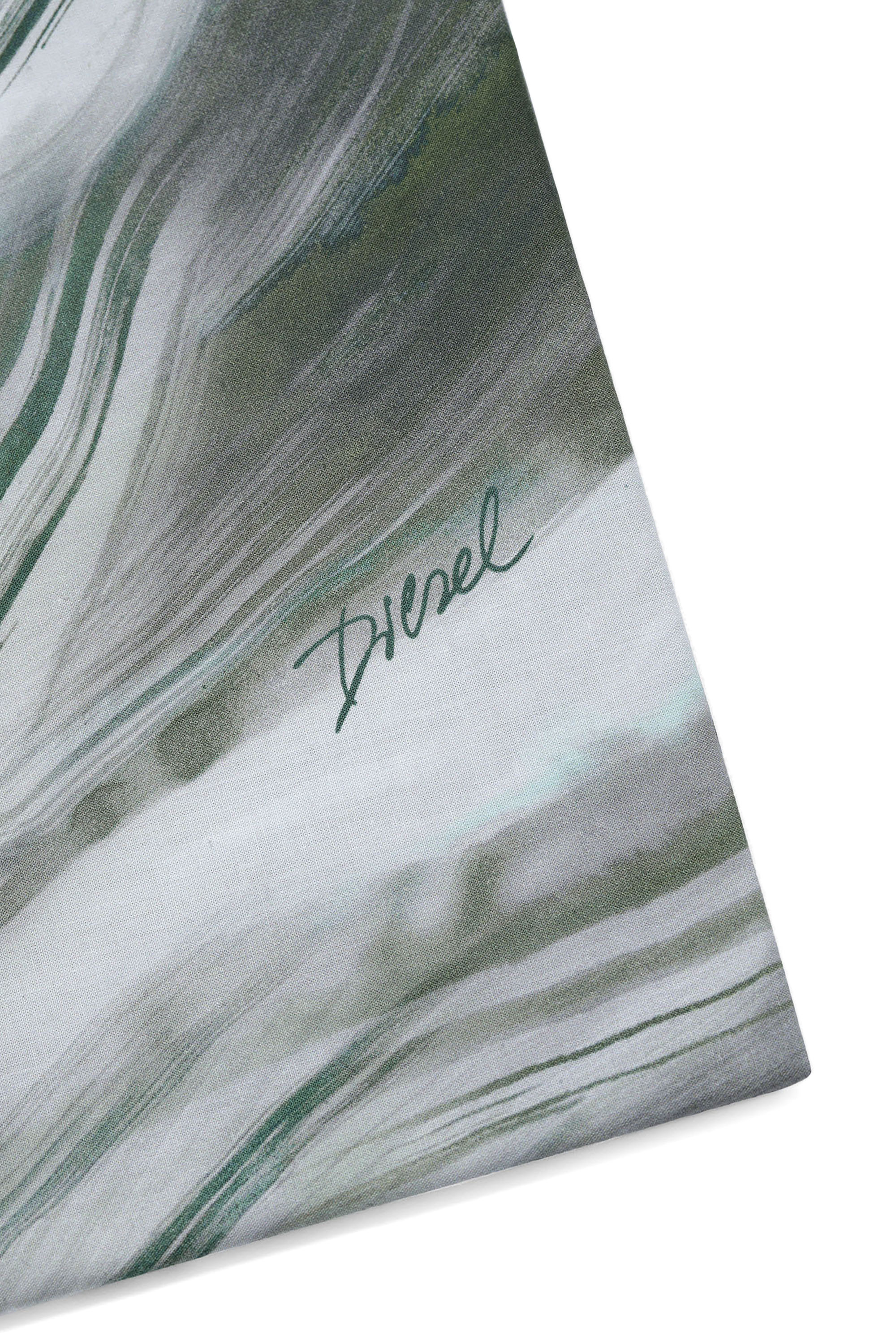 Diesel - 2003985 CLET WATER ROCK 250X290 PR004, Unisex's Double bed sheets set WATERROCK in Grey/Green - 2