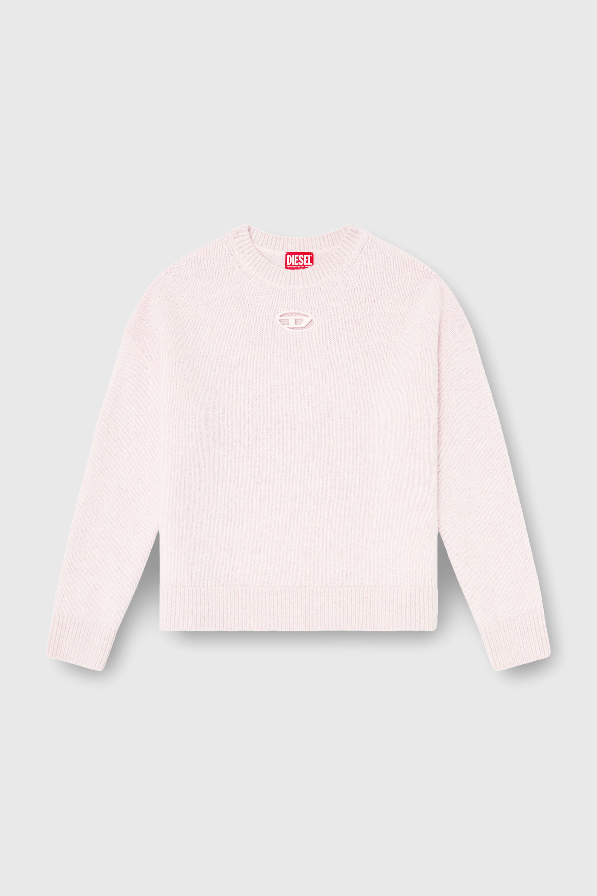 Diesel - M-AREETA, Woman's Jumper in wool and alpaca blend in Pink - 2