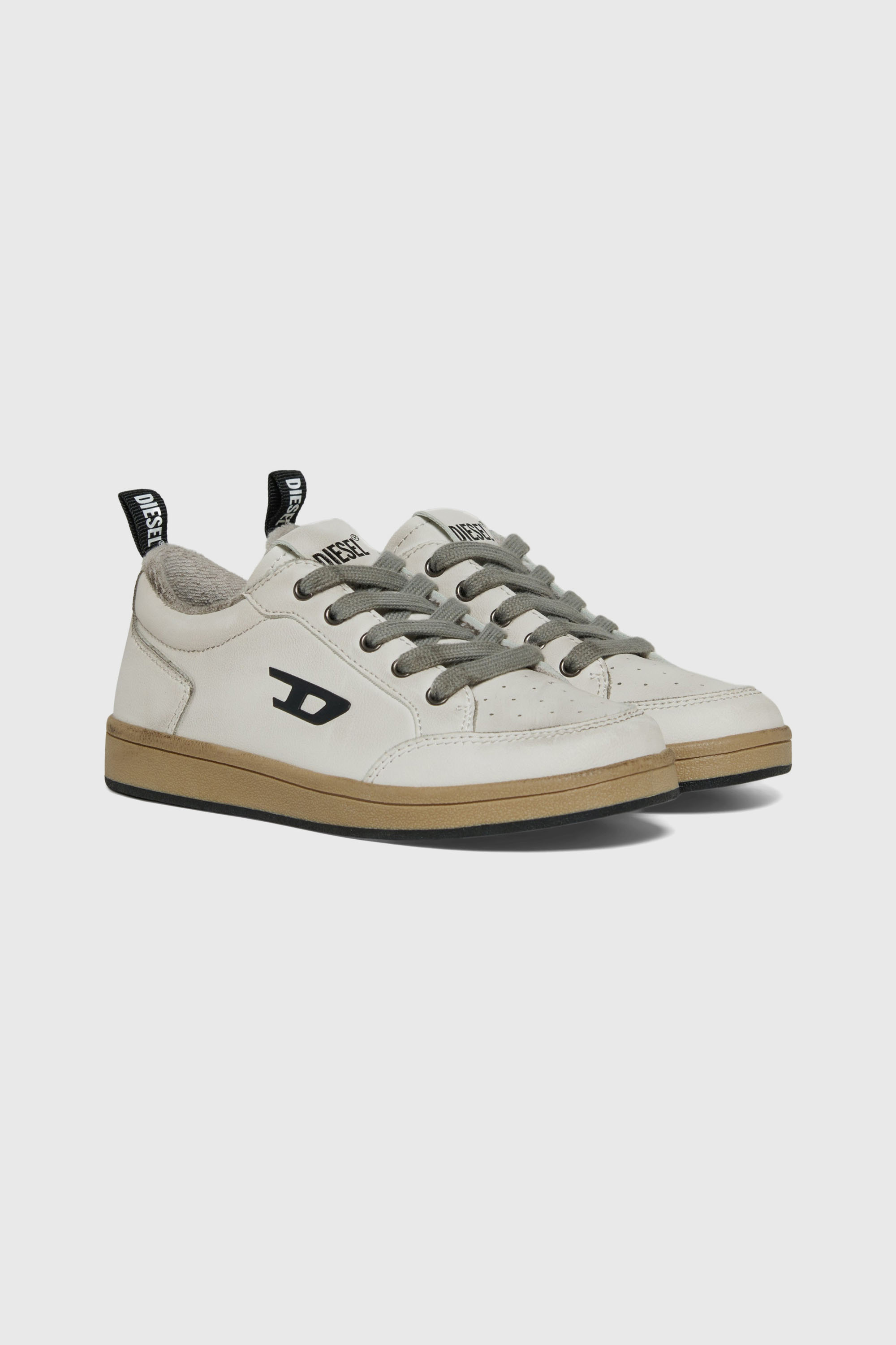 Diesel - S-KIRJY, Unisex's S-Kirjy - Perforated sneakers with D logo in White - 2