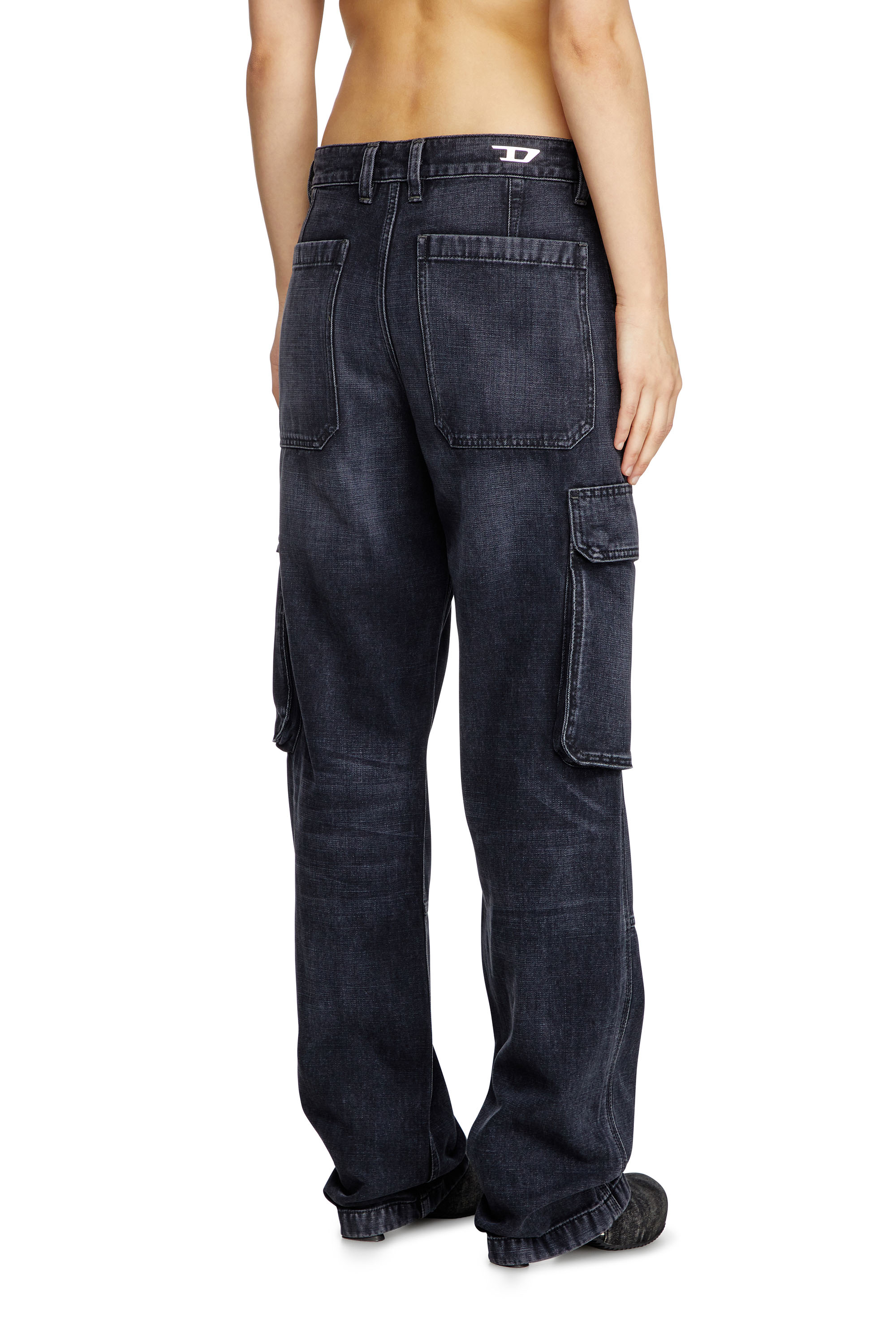 Regular Jeans D-Pot 007Z9, Black/Dark grey Diesel - Woman's Regular Jeans D-Pot 007Z9, Black/Dark grey - 4