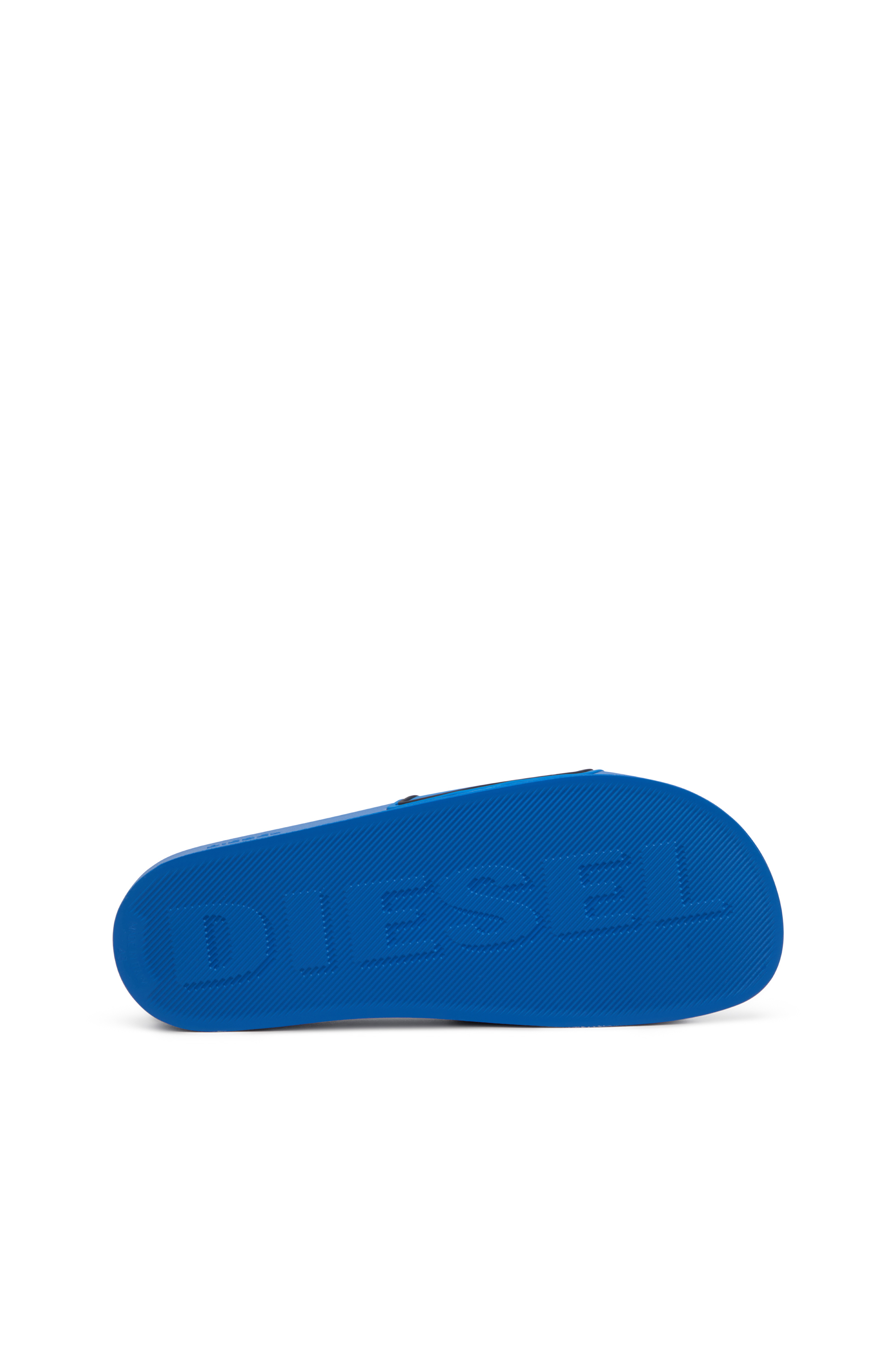 Diesel - SA-MAYEMI CC, Man's Sa-Mayemi-Pool slides with 3D logo in Blue/Black - 4