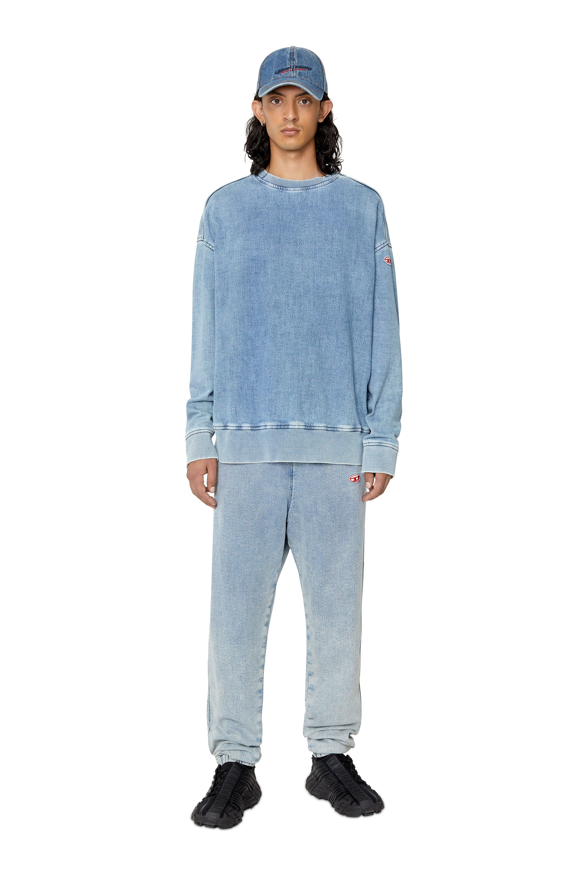 Diesel - Tapered D-Lab Track Denim 09D01, Light Blue - Image 1