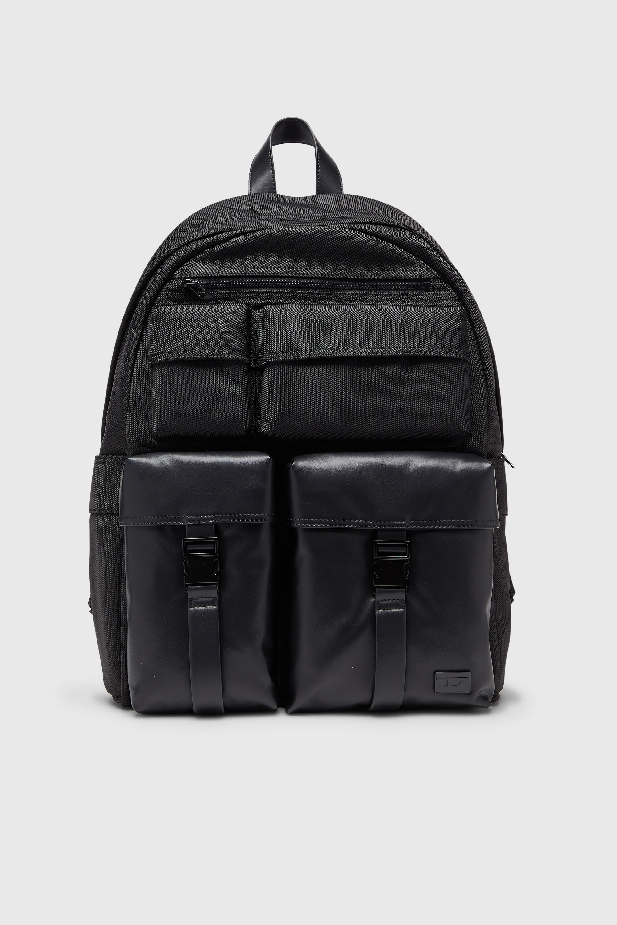 Diesel - MULTI-PKTS BACKPACK X, Unisex's Multi-Pkts - Backpack in nylon with front pockets in Black - 1