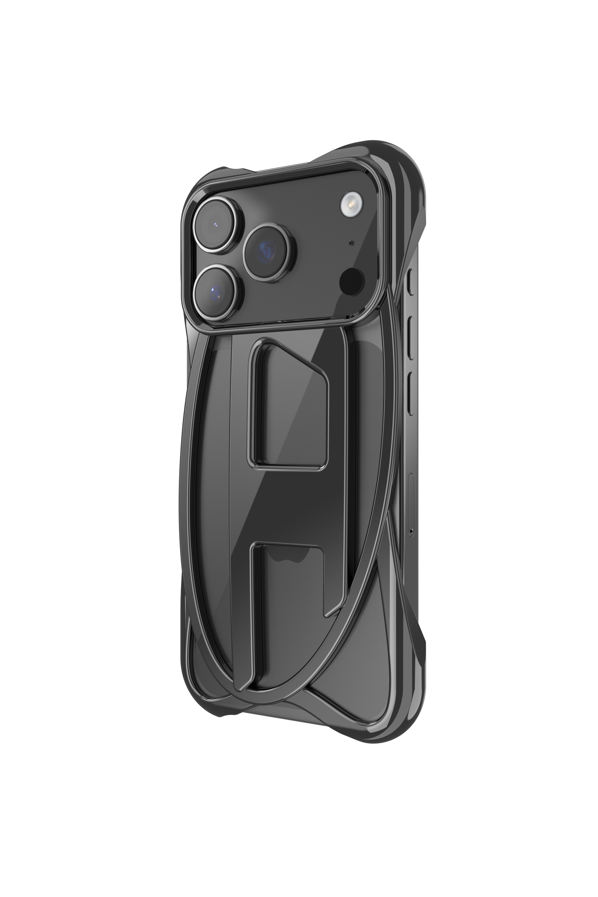 Diesel - 60448  D FRAME CASE, Unisex's Caged D glossy case for iPhone 17 Pro in Black - 5