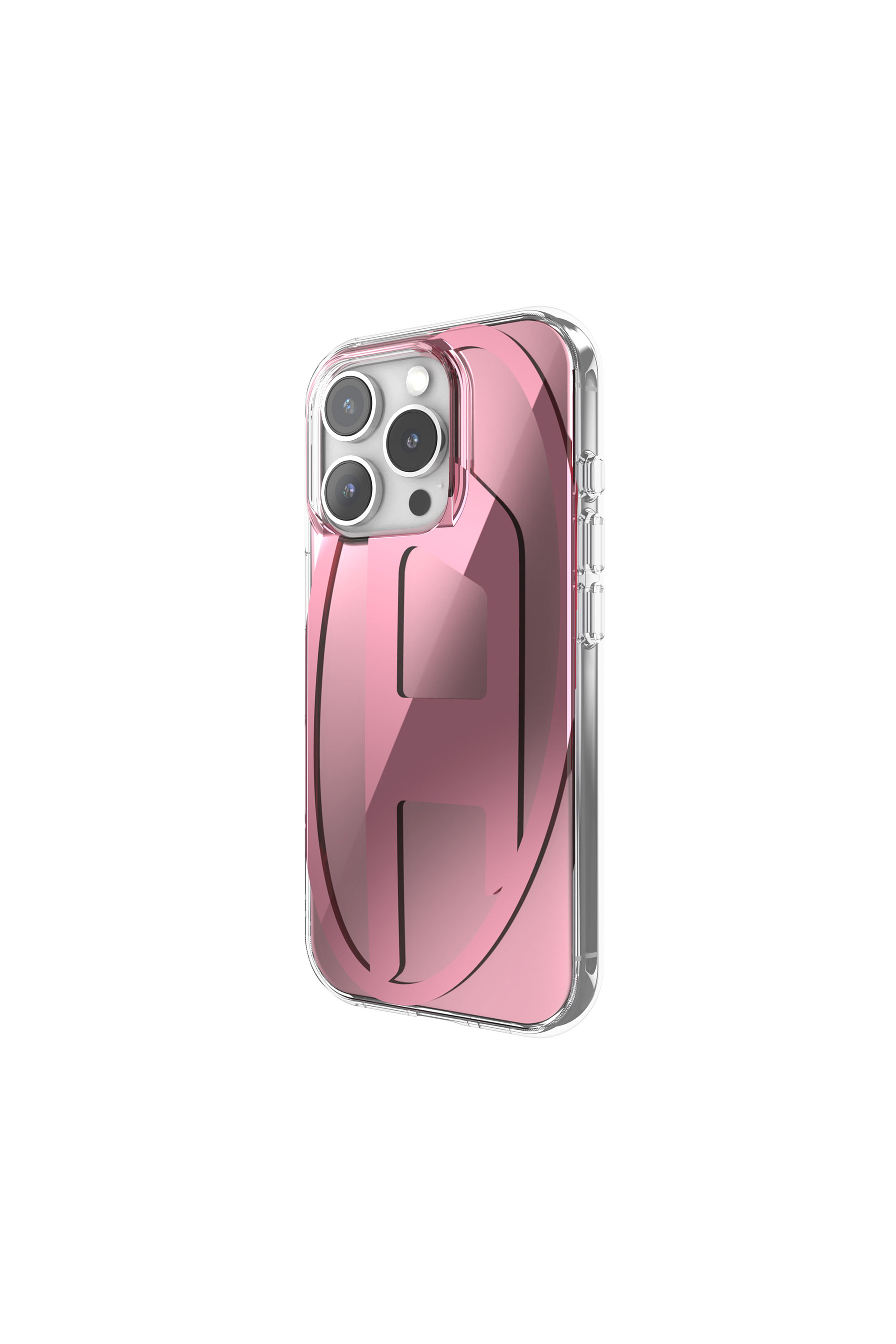 Diesel - 60164 AOP CASE, Unisex's Oval D Mirror Case for iP 16 Pro in Pink - 4