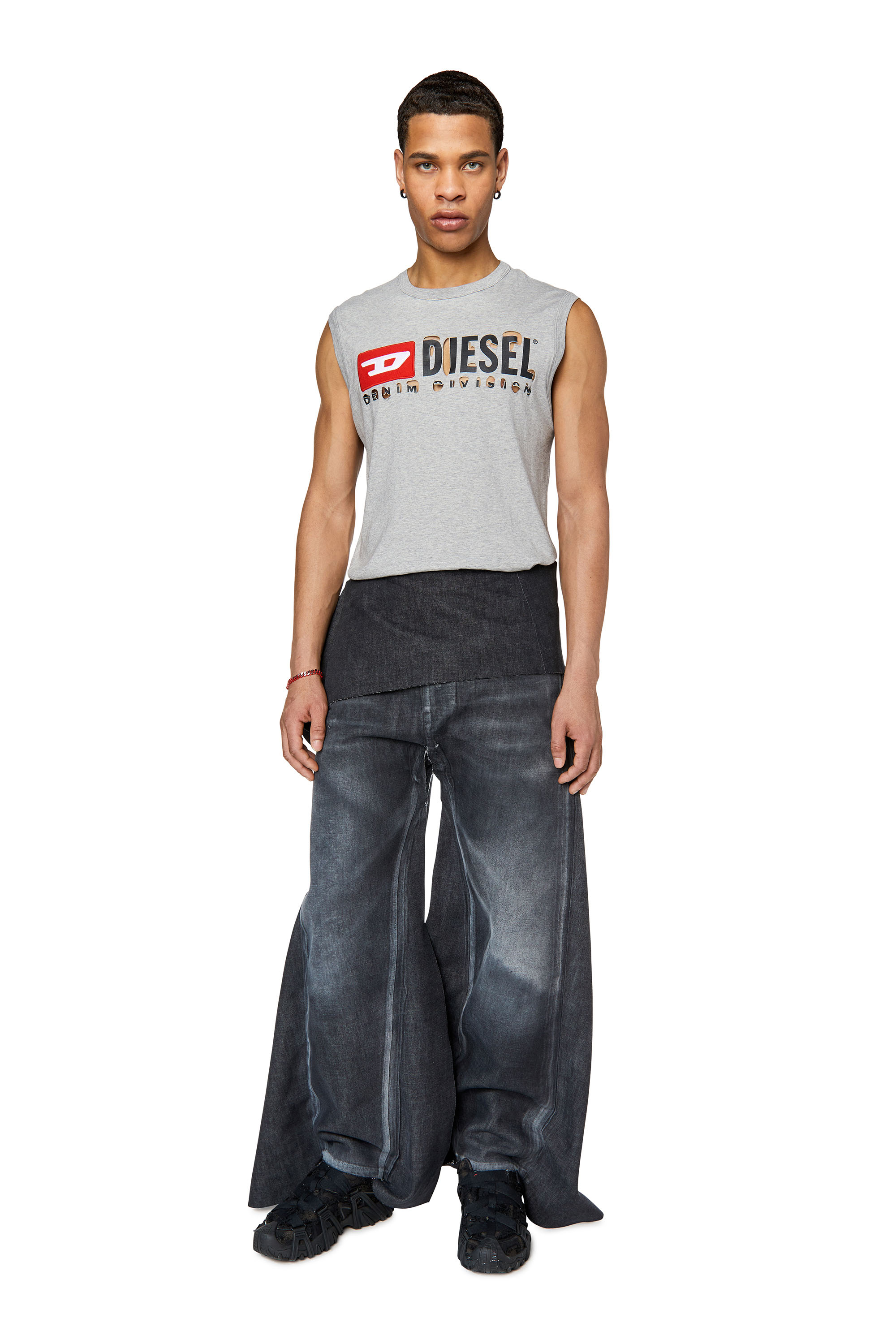 Diesel - T-BISCO-DIVSTROYED, Grey - Image 2