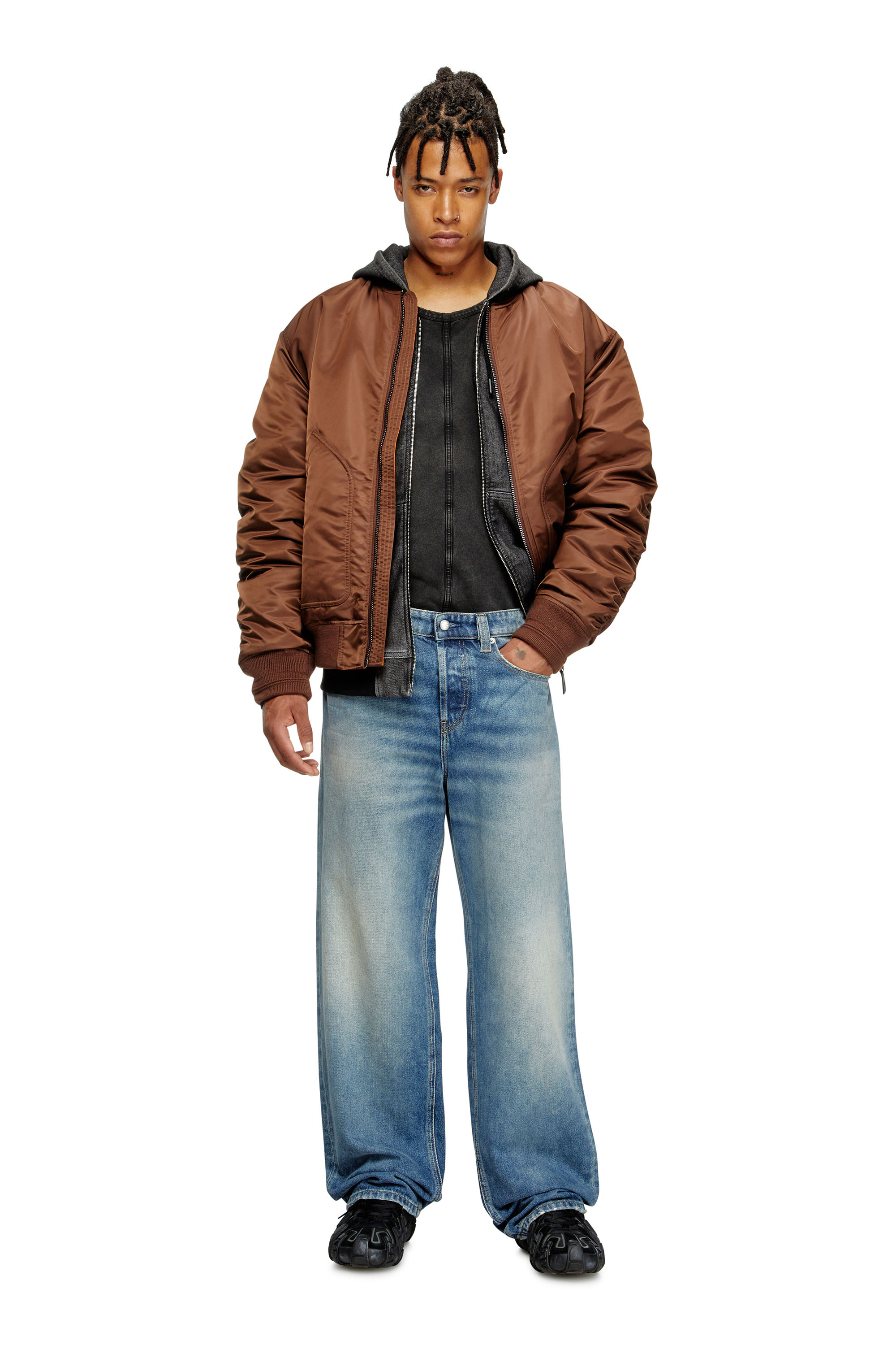 Diesel - Man's Relaxed Jeans 2001 D-Macro 0DBEB, Medium blue - 2