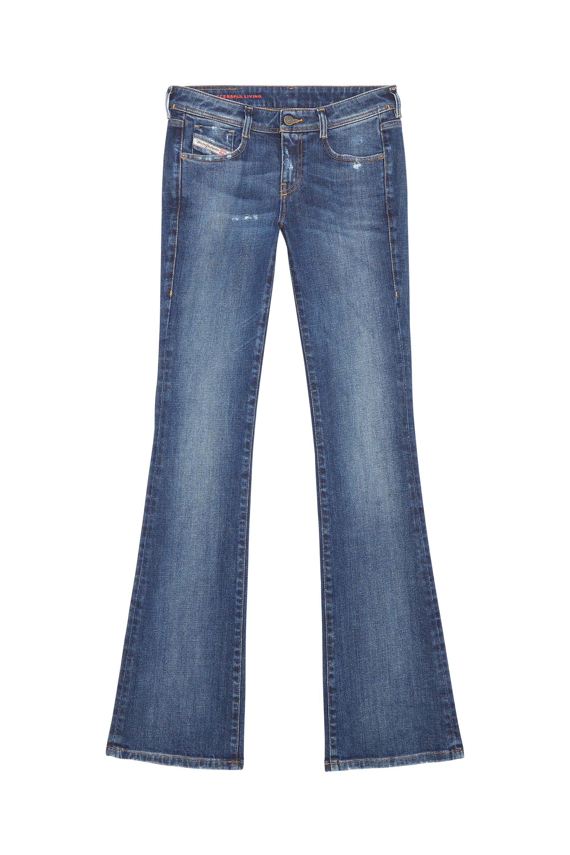 1969 D-EBBEY 09E45 Bootcut and Flare Jeans, Medium blue - Jeans