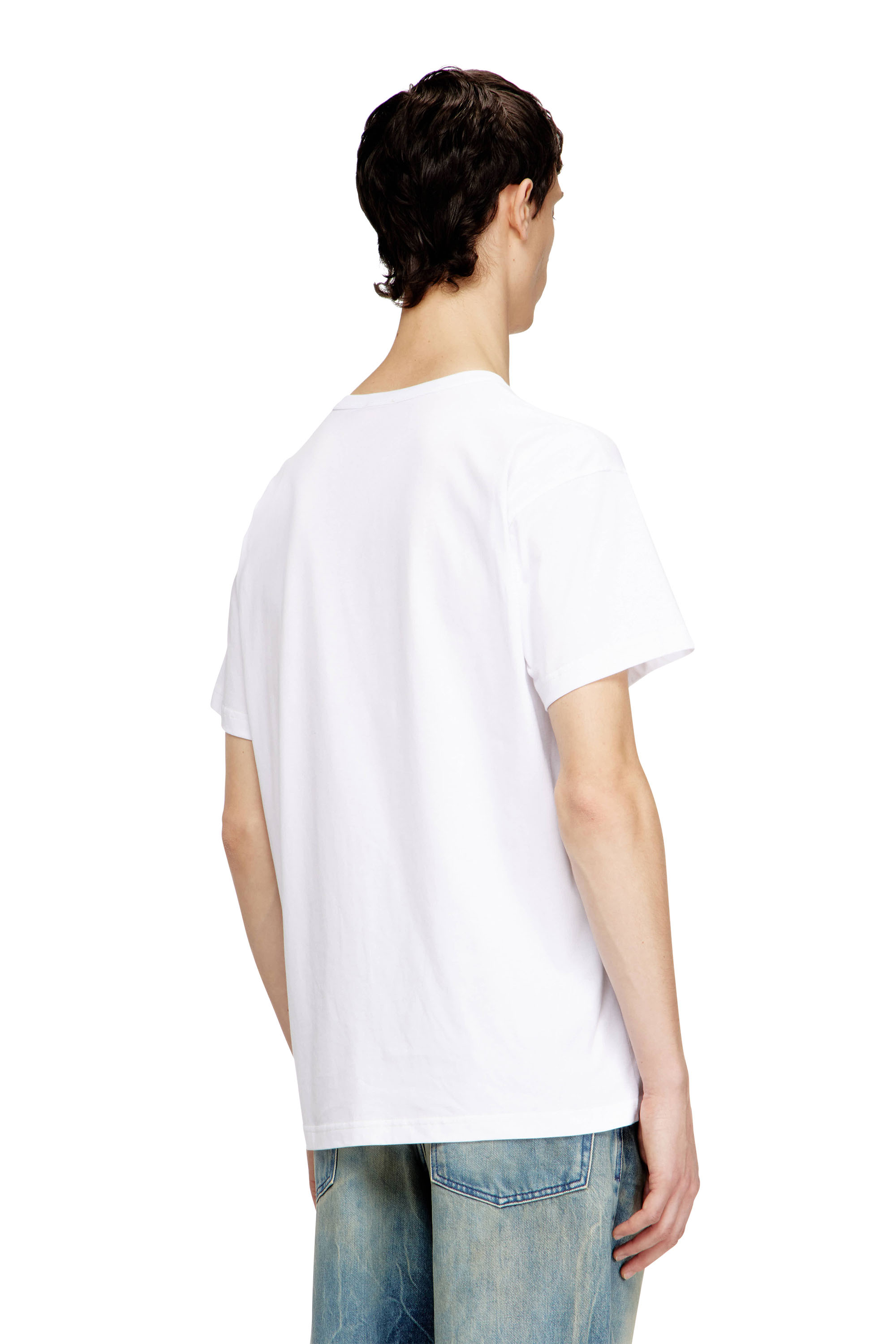 Diesel - T-NORM-FROG, Man's T-shirt with frog and logo print in null - 4