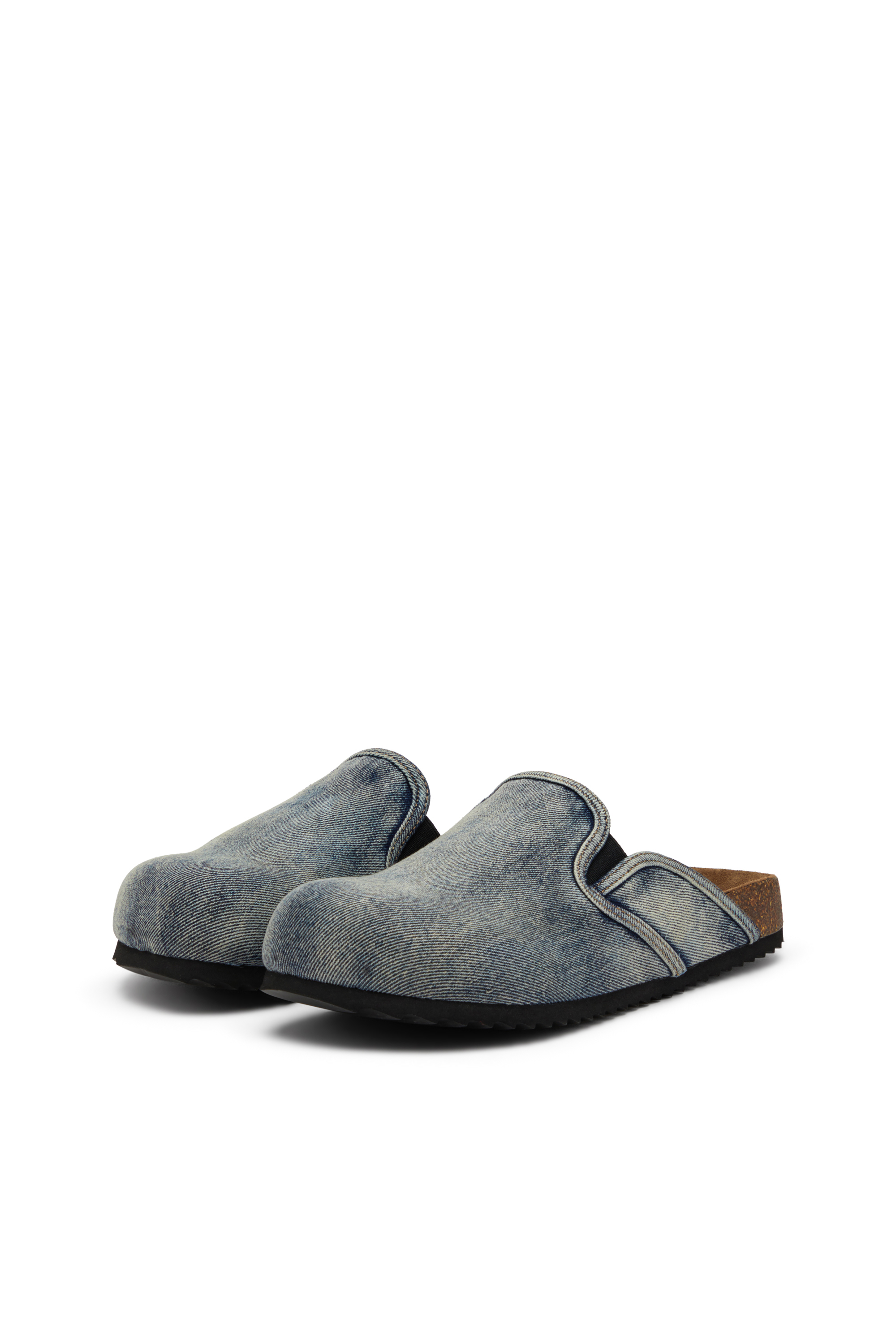 Diesel - D-WOODSTOCK SLIP-ON, Man's Denim mules in Dark Blue - 8