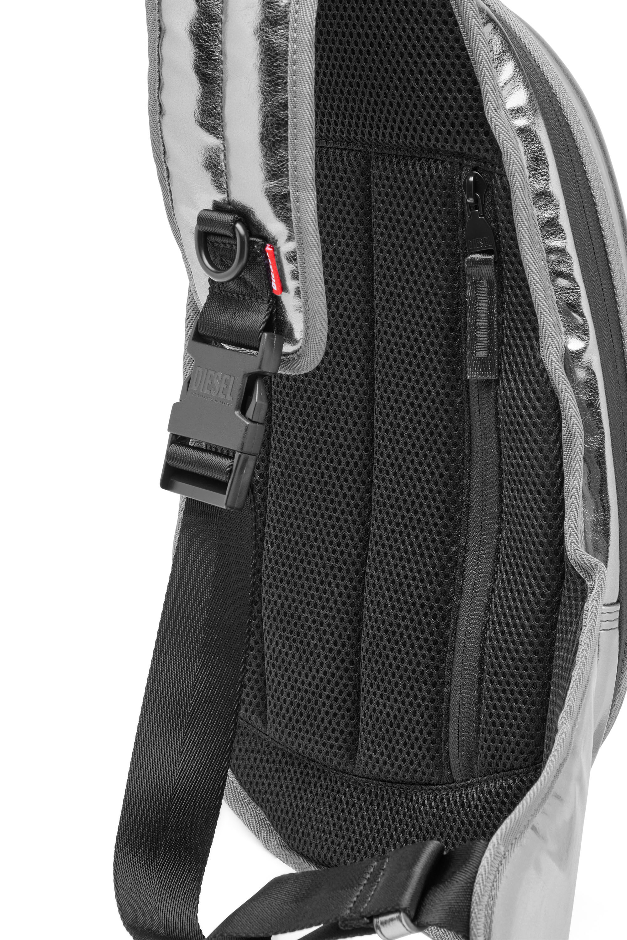 Diesel - 1DR-POD SLING BAG, Silver - Image 4