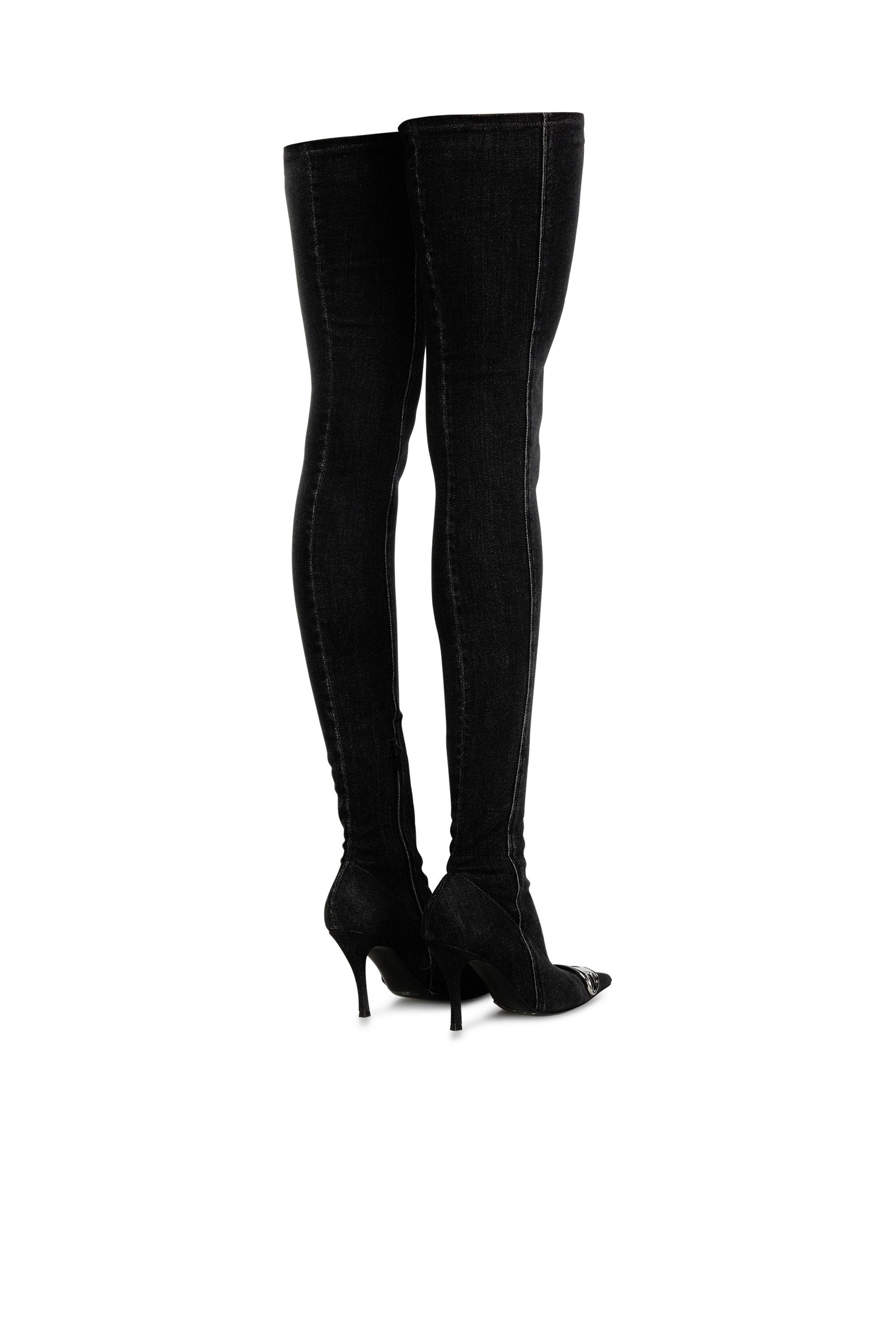 Diesel - D-VENUS TBT D, Woman's Over the knee boot in Black - 4