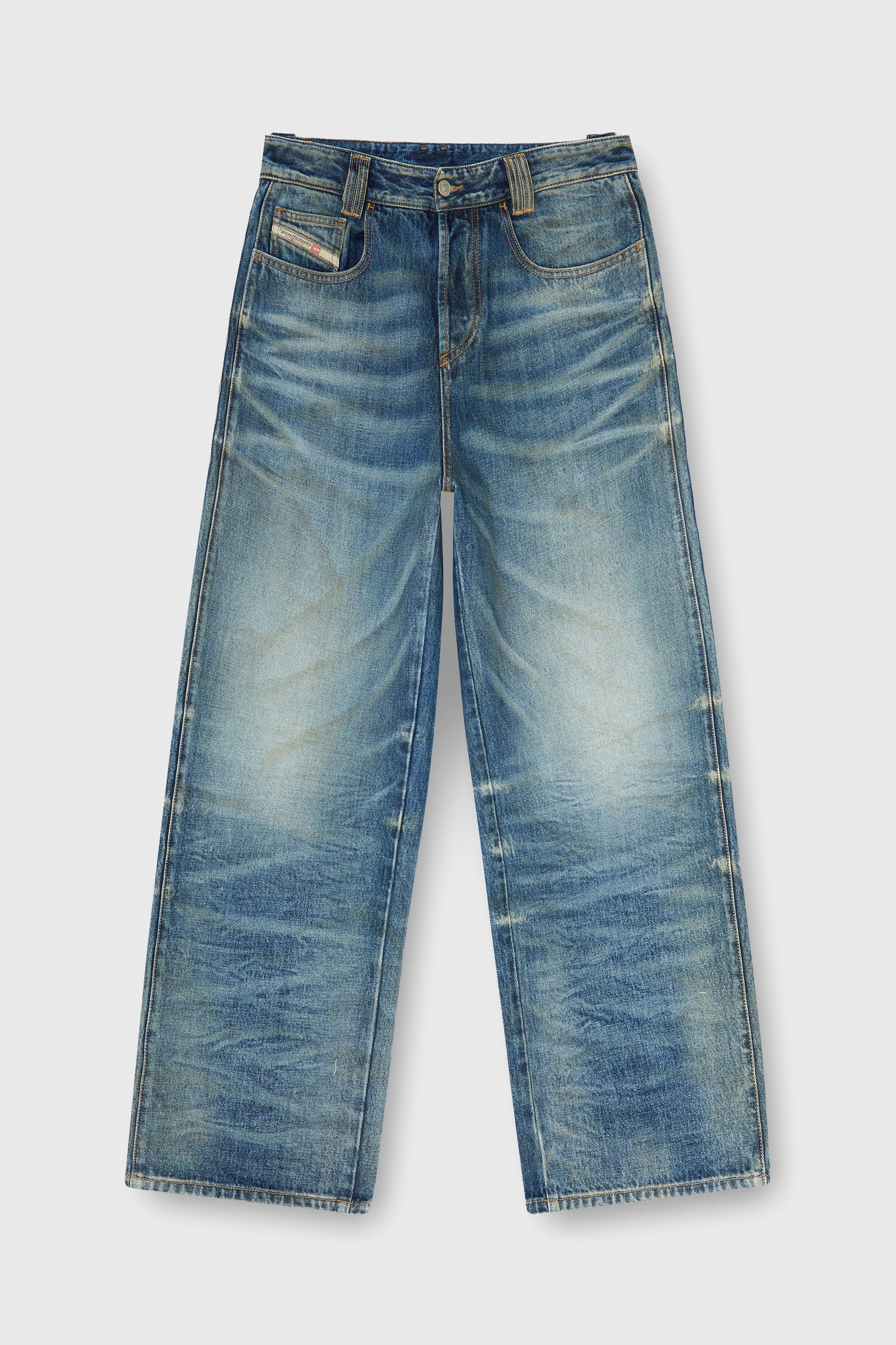 Diesel - Unisex's Relaxed Jeans 1982 D-Hakou 007GC, Medium blue - 2