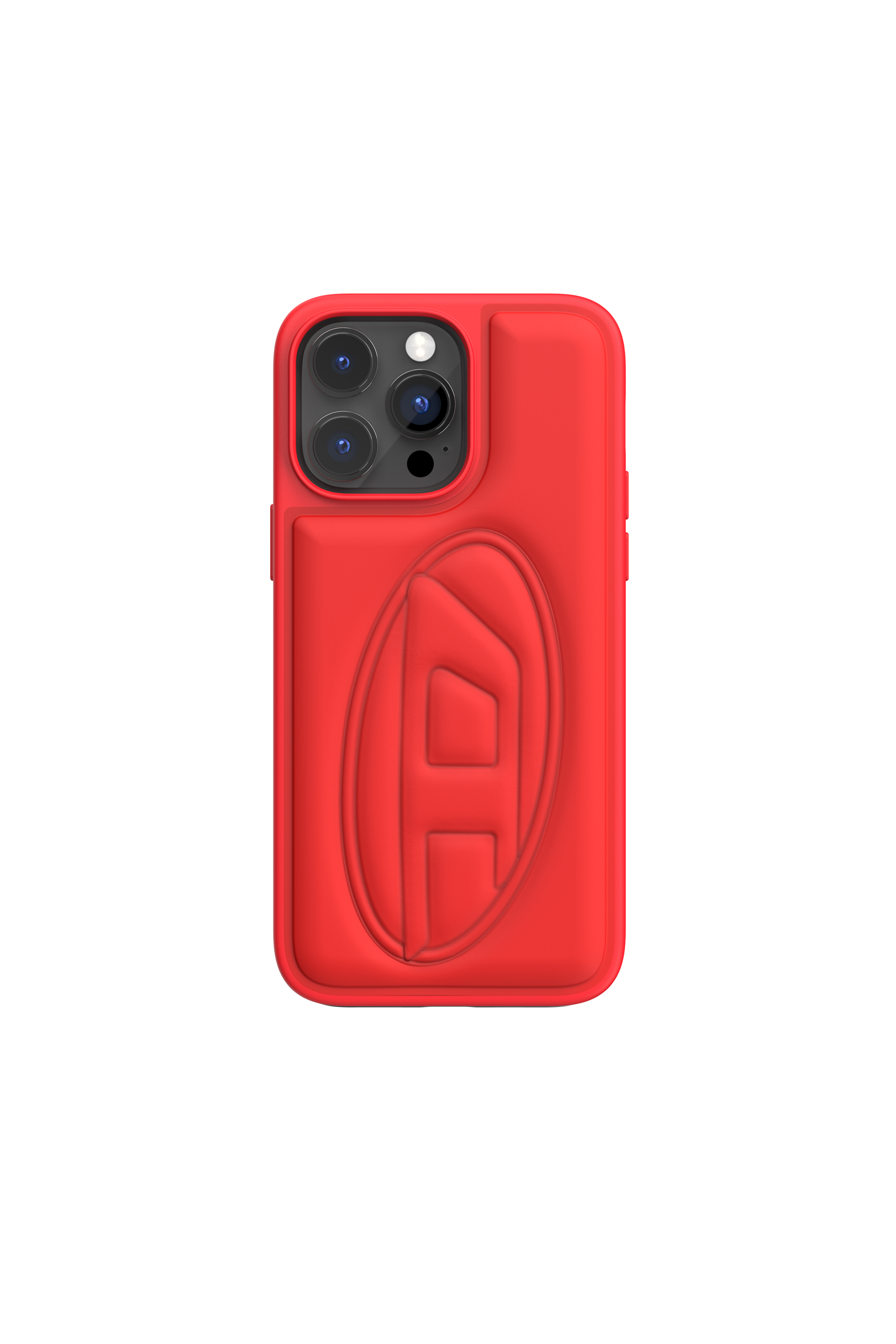 Diesel - 50267 MOULDED CASE, Unisex's Moulded case oval D for iPhone 14 Pro Max in Red - 2