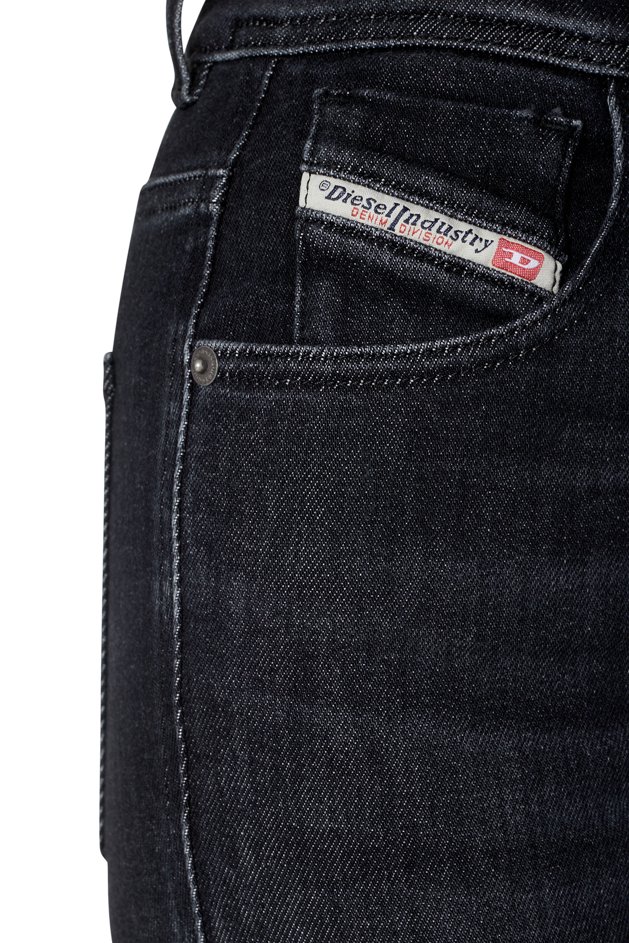 Diesel - 1984 Slandy-High 09D96 Super skinny Jeans, Black/Dark grey - Image 3