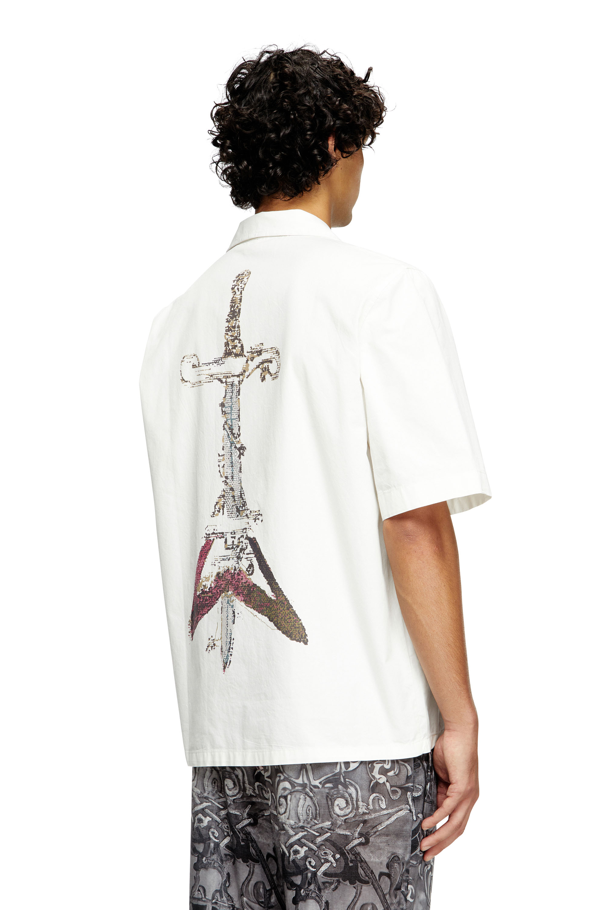Diesel - S-BRACK-A-HGBS, Man's Shirt with sword print in null - 4