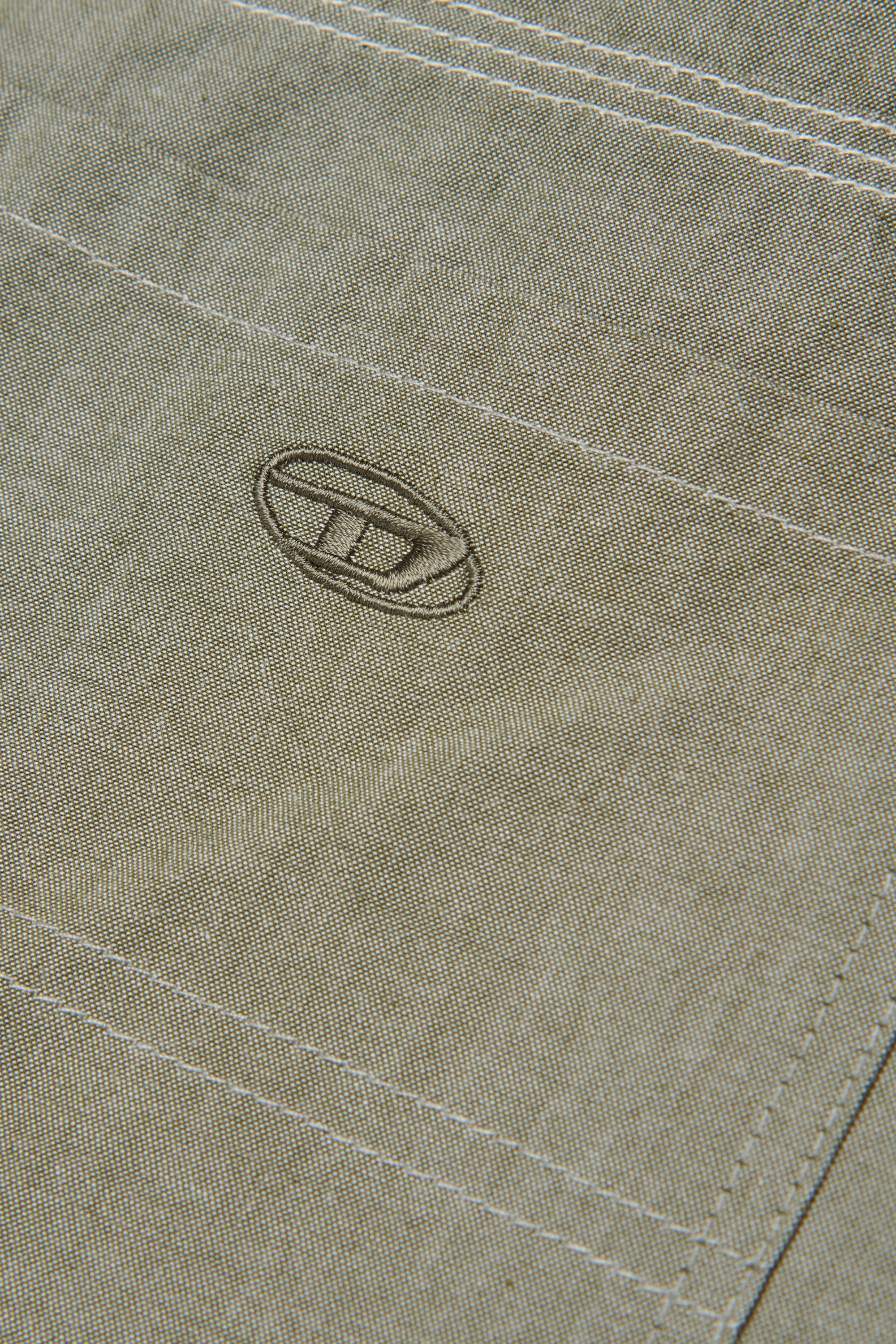 Diesel - PKEN SHORT, Man's Cotton bermudas with patch pockets in Green - 4