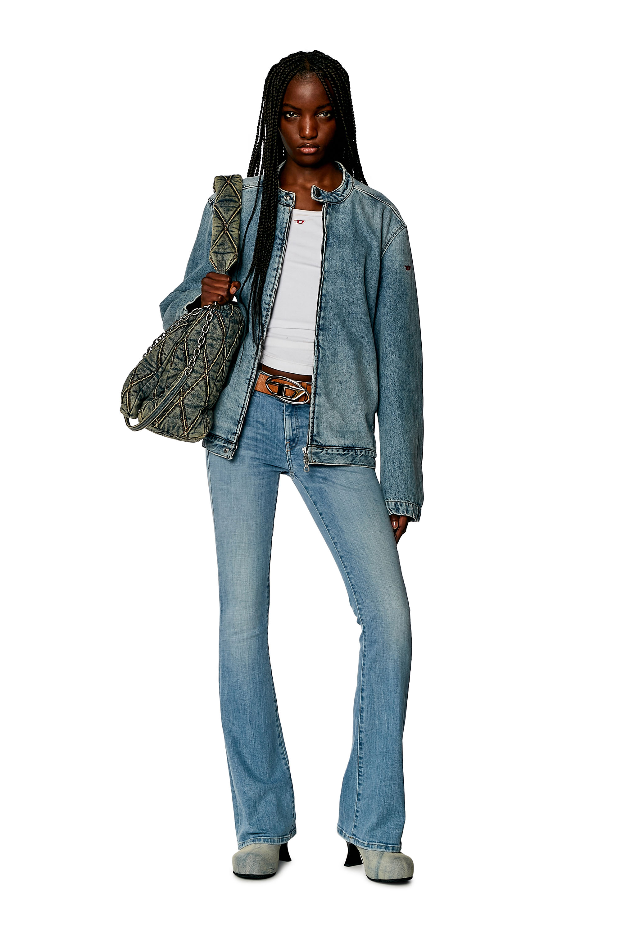 Diesel - Bootcut and Flare Jeans 1969 D-Ebbey 09H61, Light Blue - Image 4