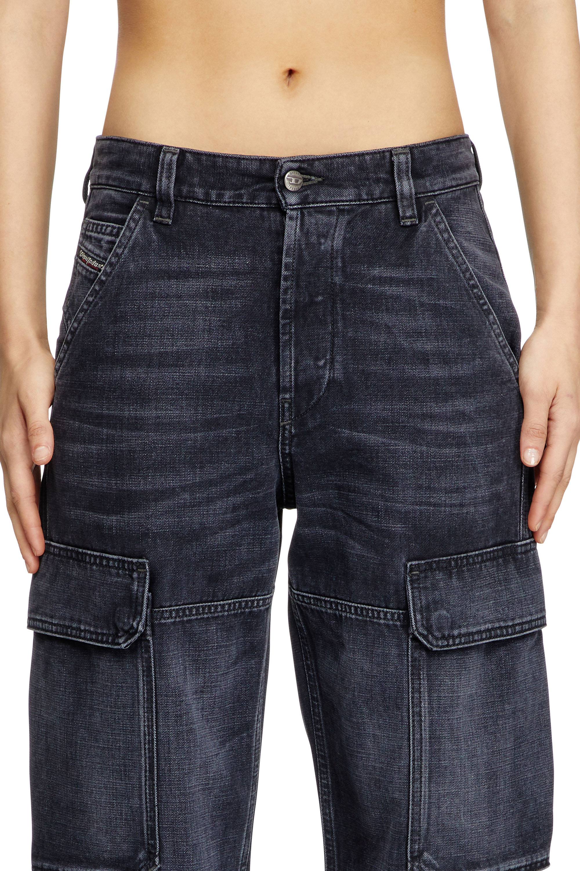 Regular Jeans D-Pot 007Z9, Black/Dark grey Diesel - Woman's Regular Jeans D-Pot 007Z9, Black/Dark grey - 5