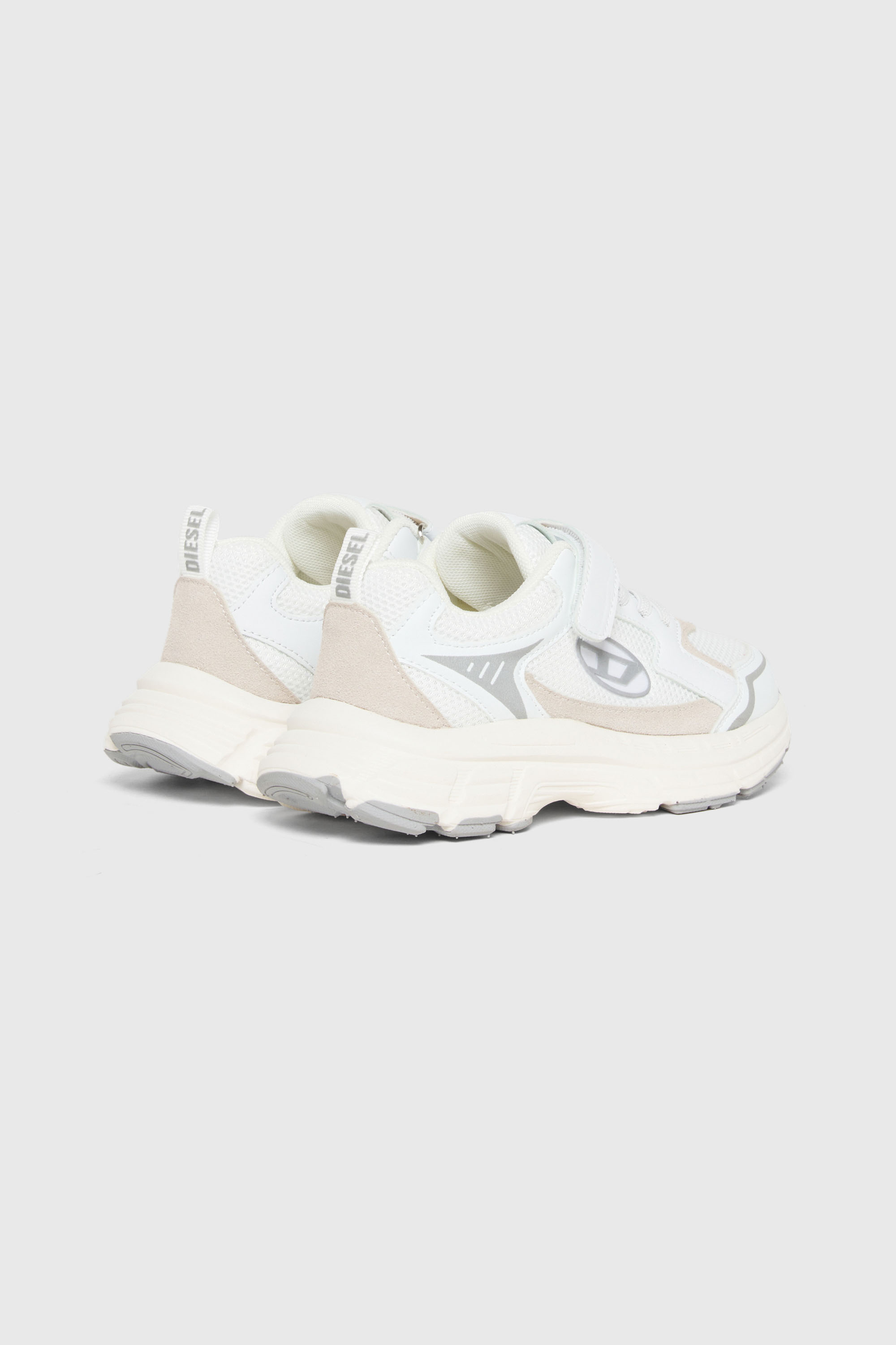 Diesel - S-RUNVINRI-VEL, Unisex's S-Runvinr- Sneakers in mesh and fabric in White - 3
