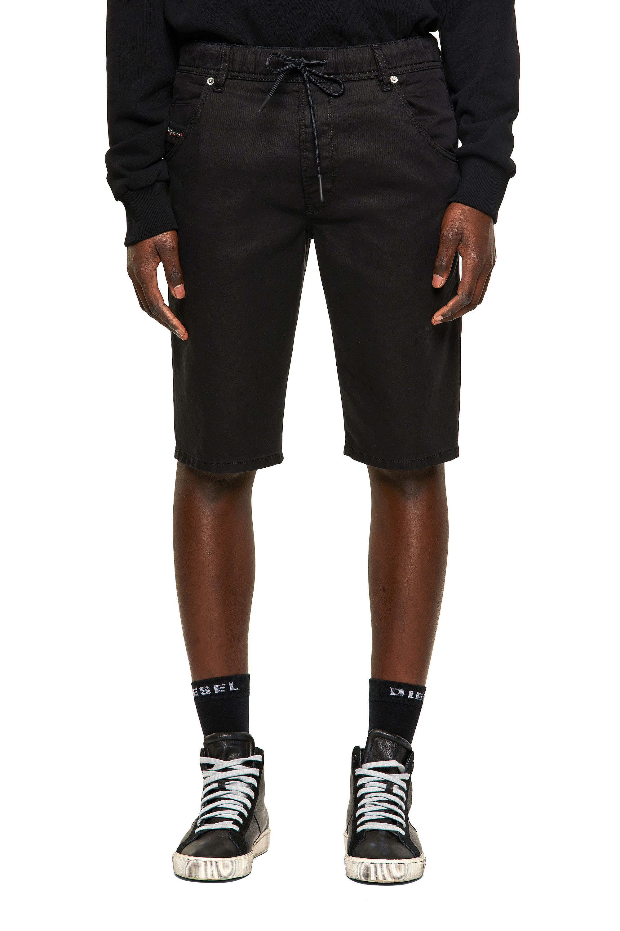 D-KROOSHORT JOGGJEANS, Black/Dark grey - Shorts