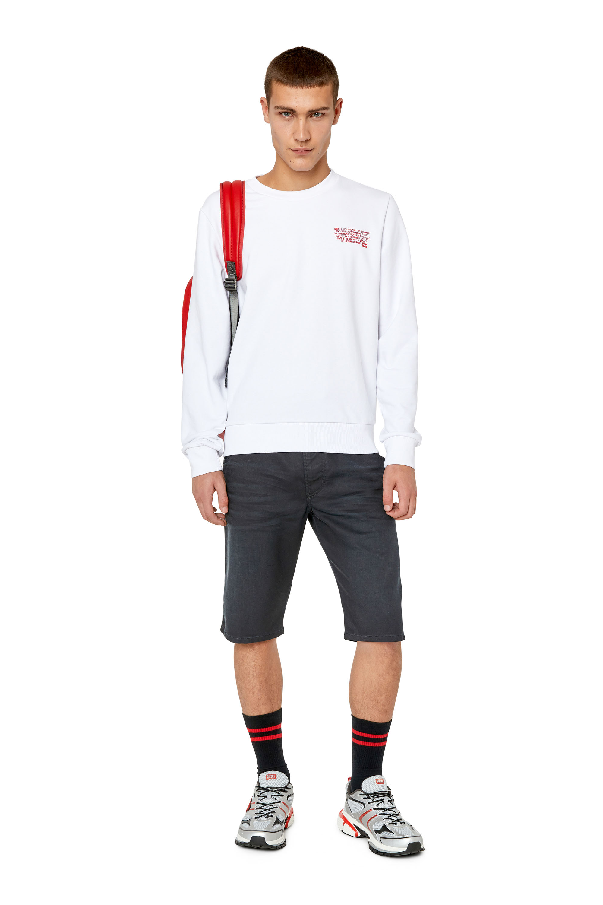 Diesel - D-KROOSHORT-Z JOGGJEANS, Black/Dark grey - Image 2