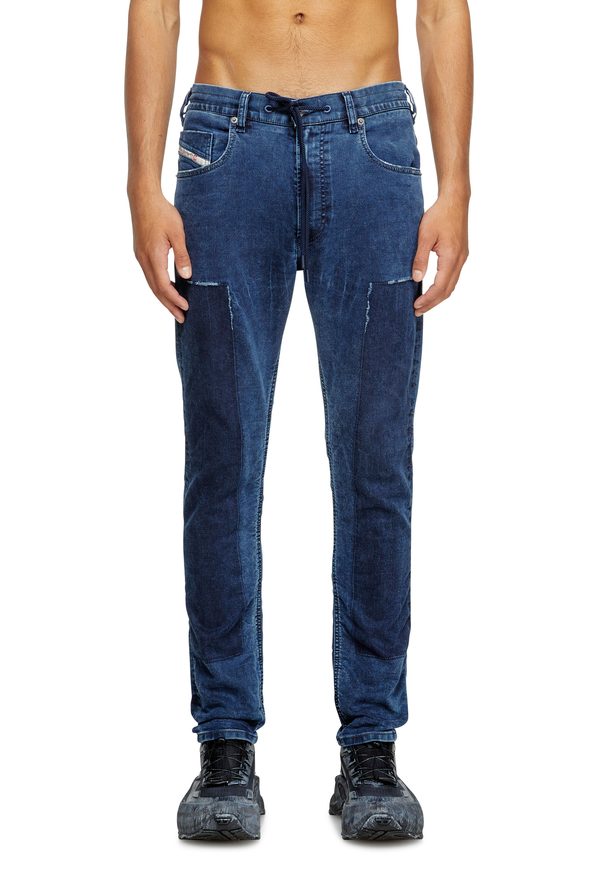 Diesel - Man's Regular 2032 D-Krooley Joggjeans® 09M36, Dark Blue - 3