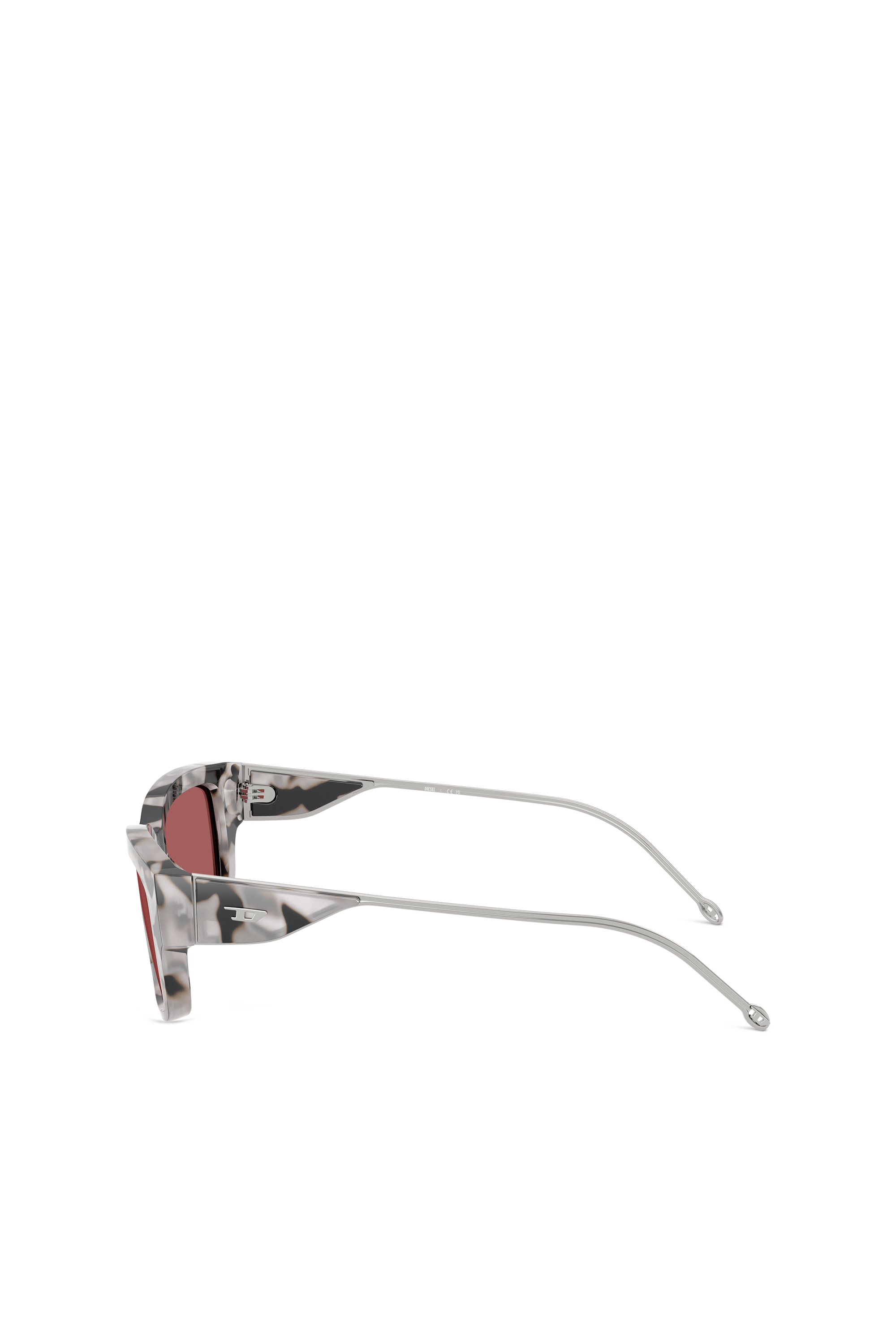 Diesel - 0DL2002 SIZE 56, Unisex's Rectangle sunglasses in Red - 2